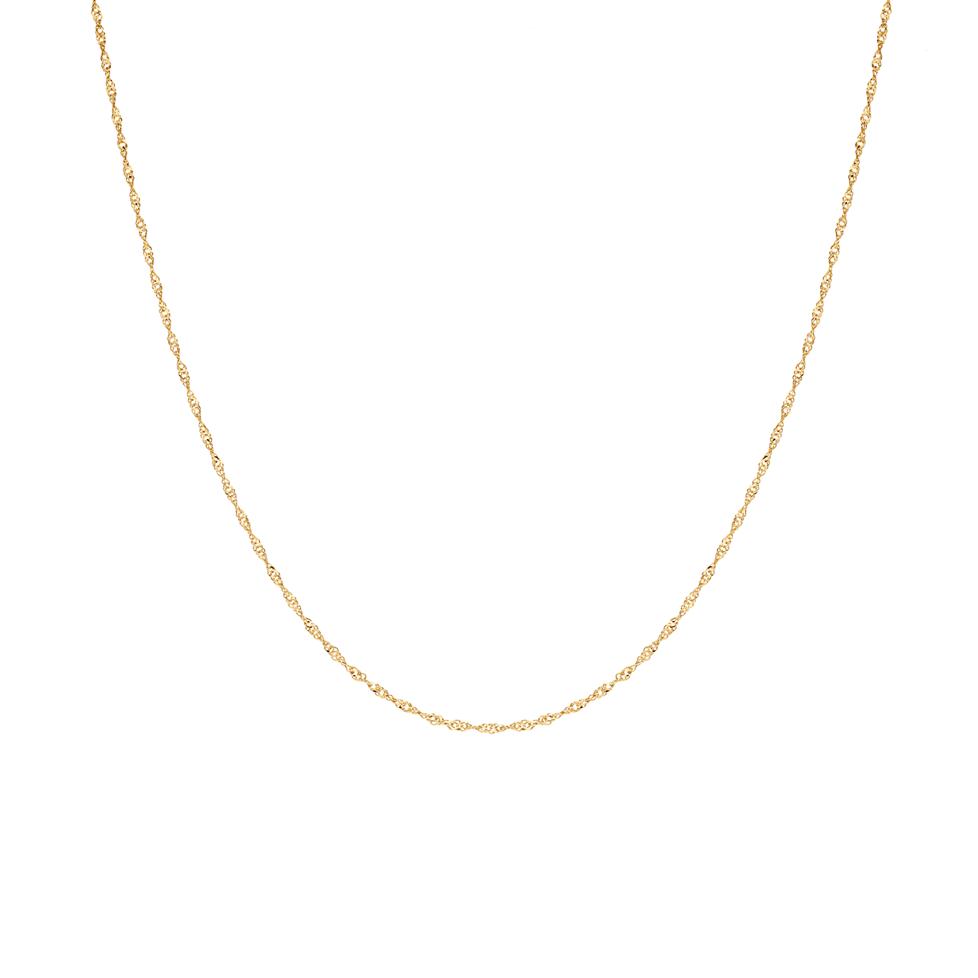 Singapore chain 45cm 18K gold