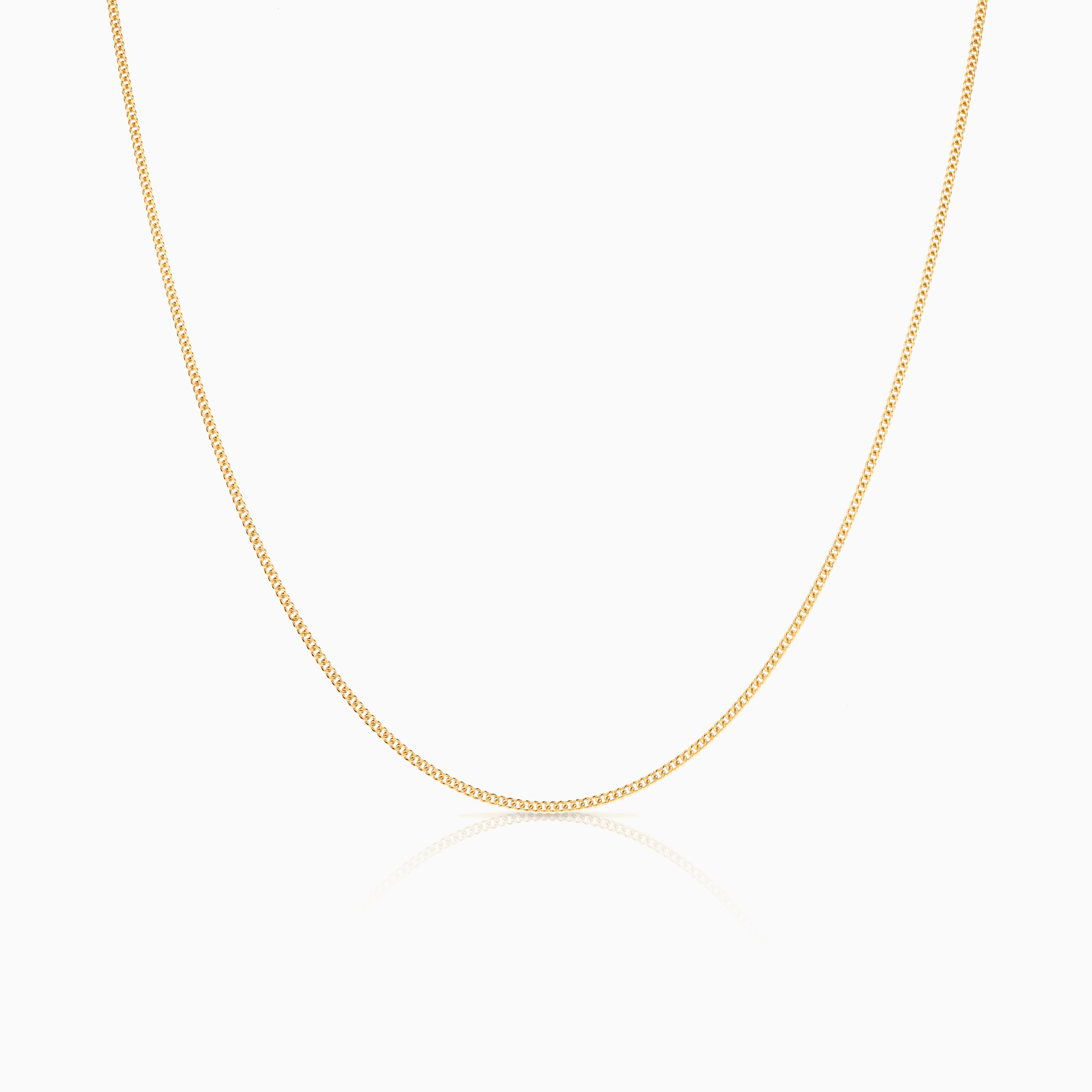 Curb chain 70cm 18K gold