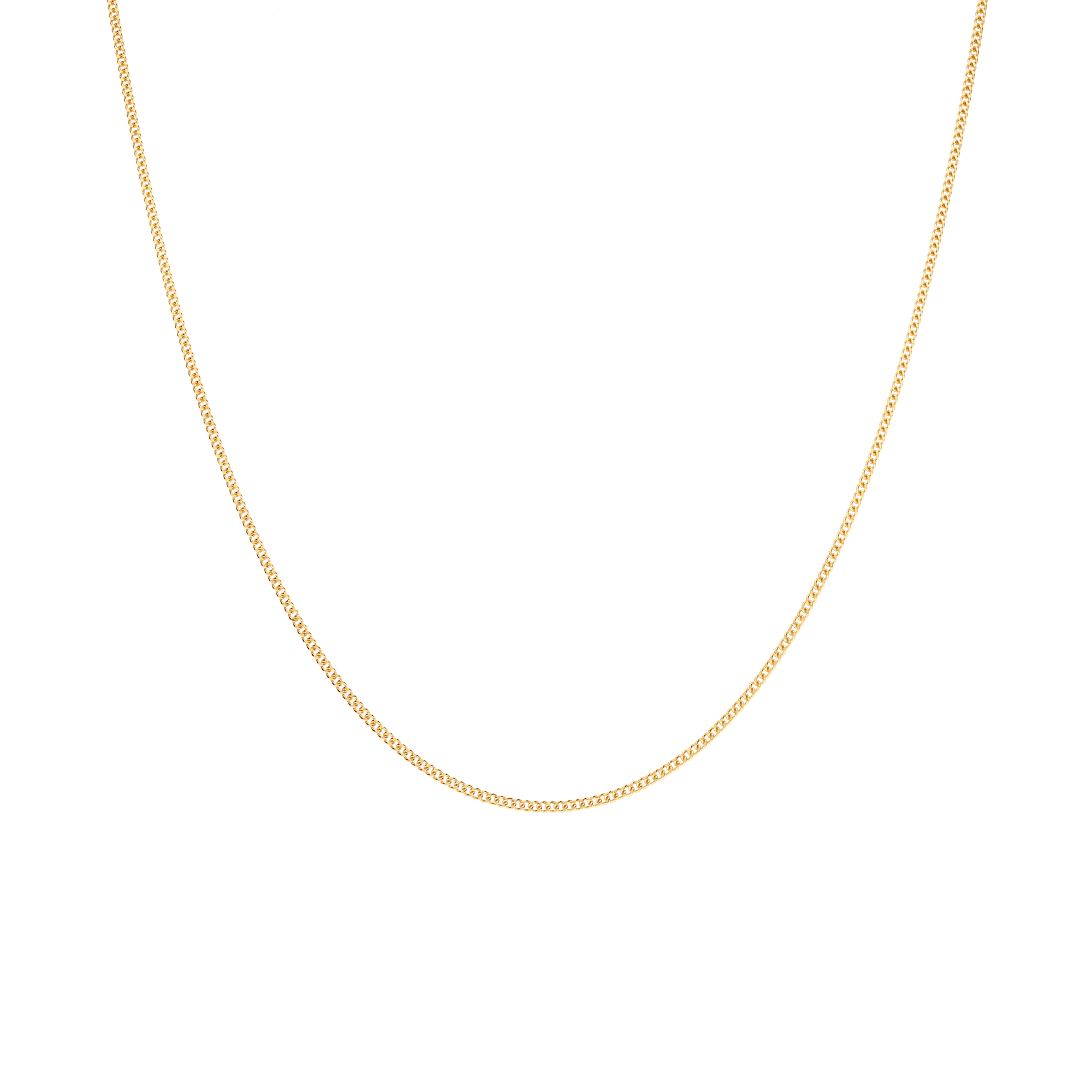 Curb chain 70cm 18K gold