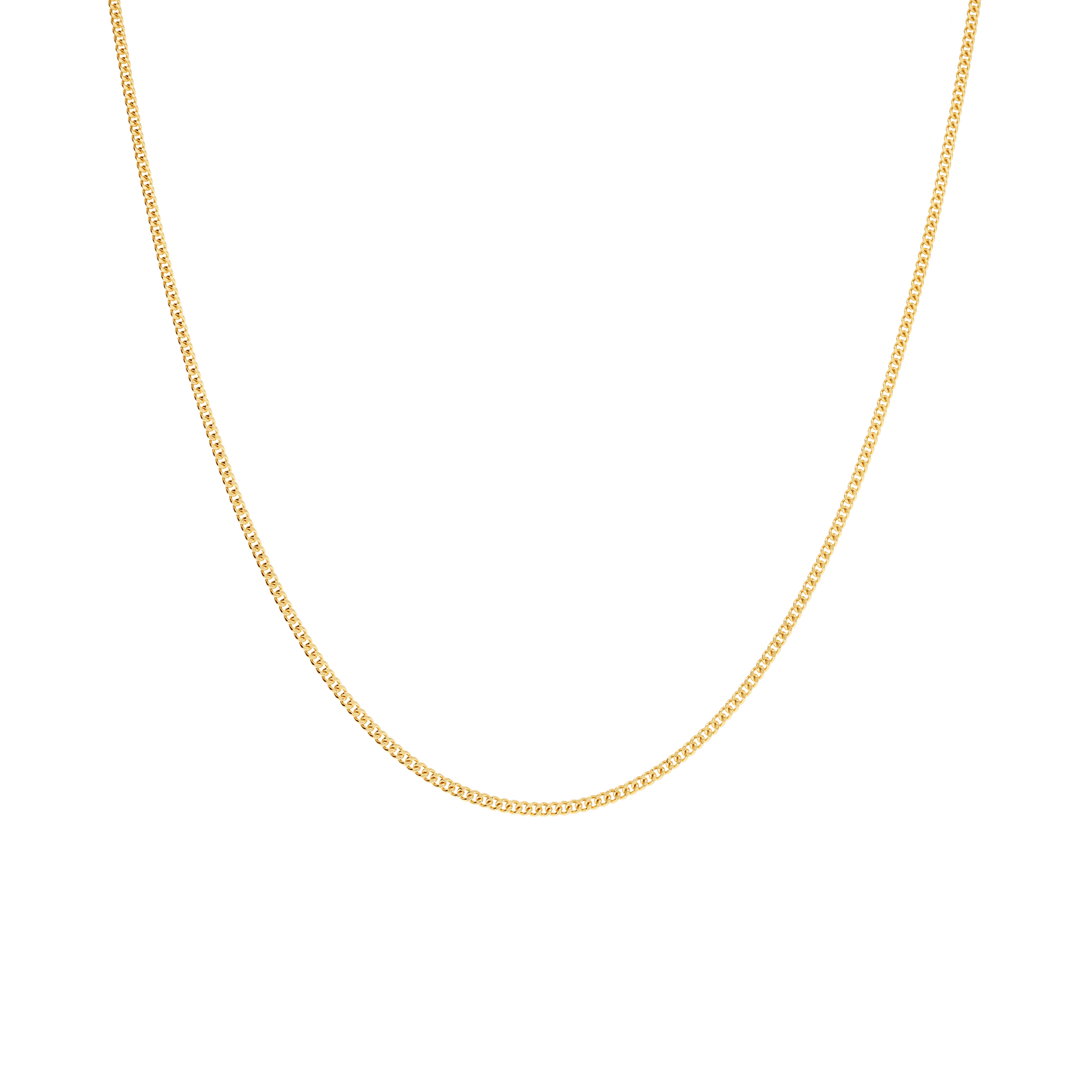 Pansarlänk 60cm 18K guld