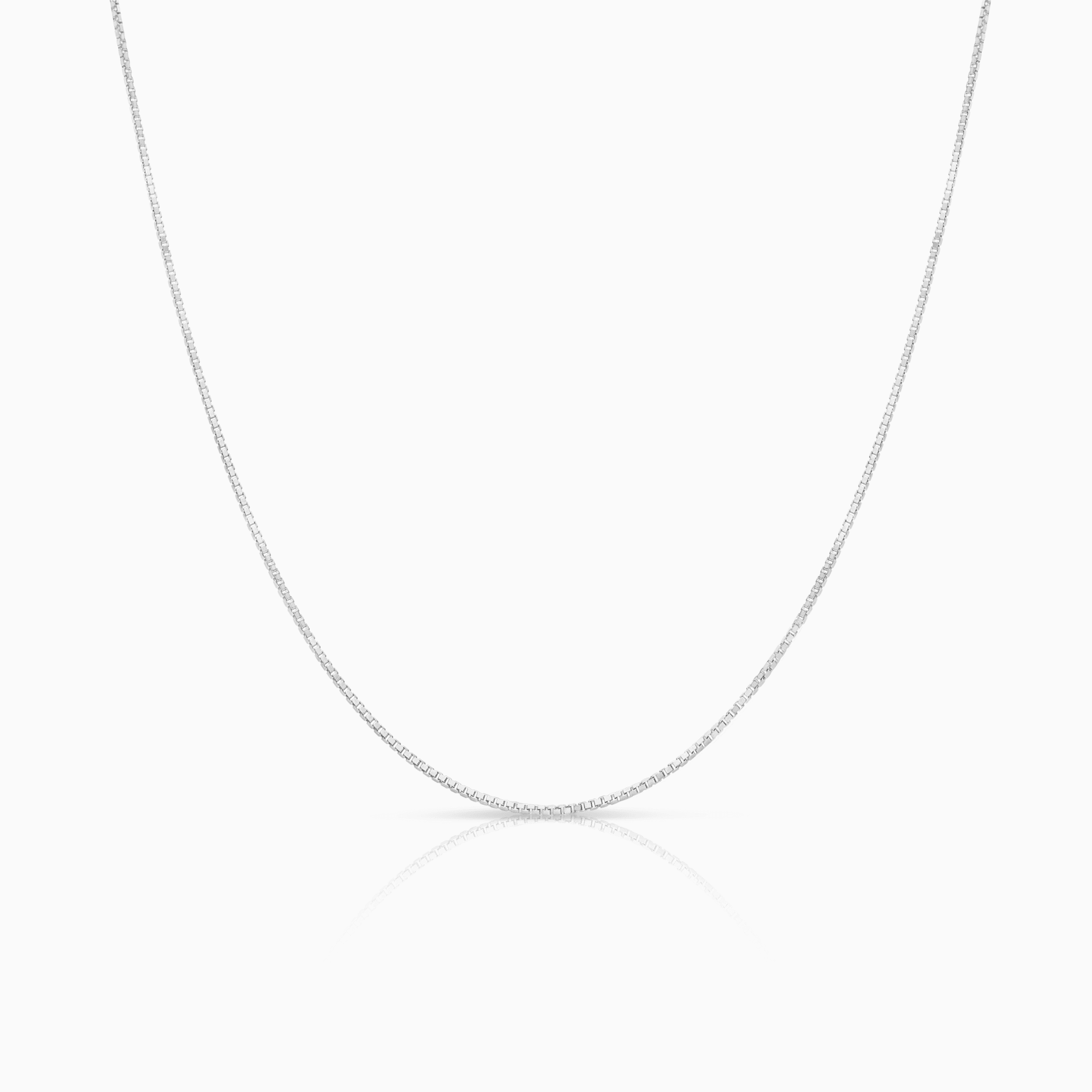 Venezialänk 42,5cm 18K vitguld