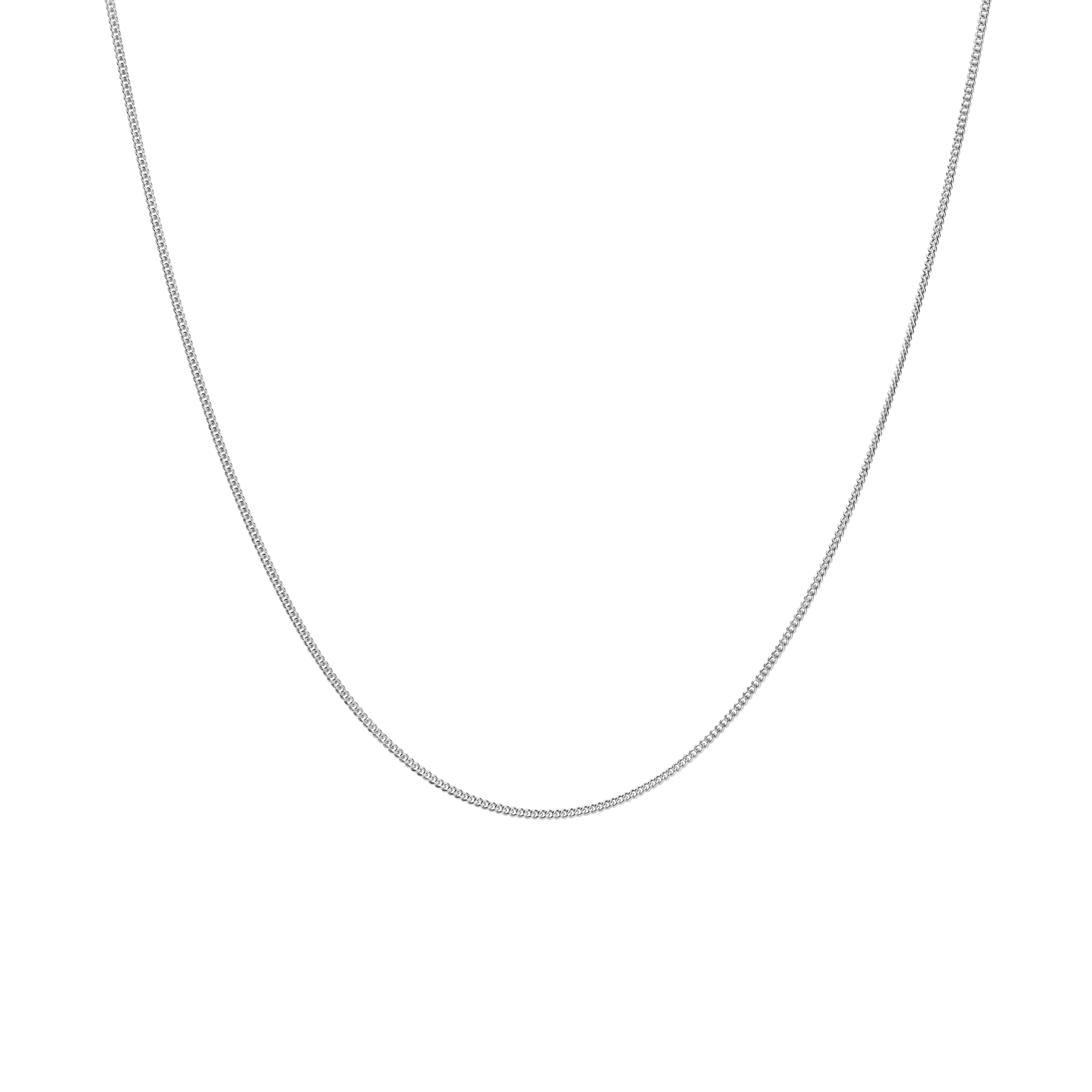 Pansarlänk 42cm 18K vitguld