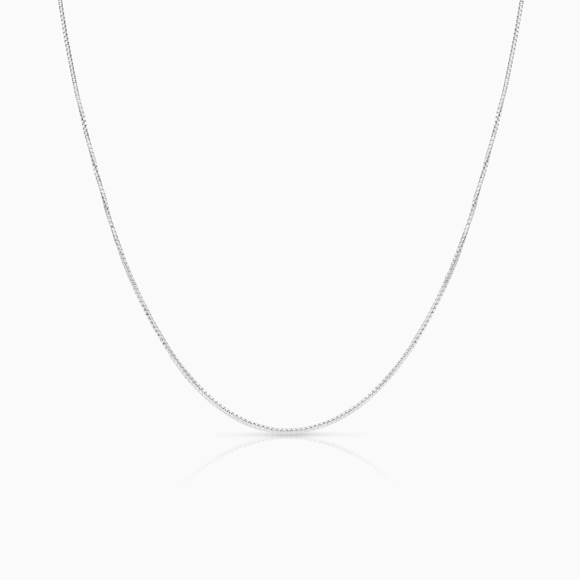 Venetian Chain 46cm 18K White Gold