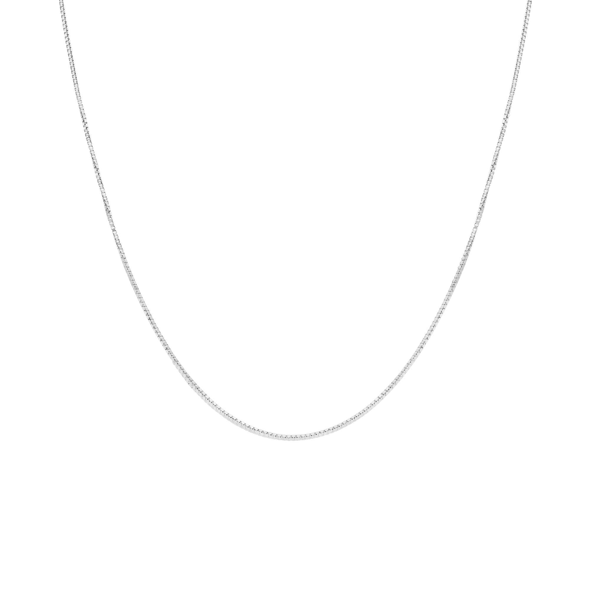 Venetian Chain 46cm 18K White Gold