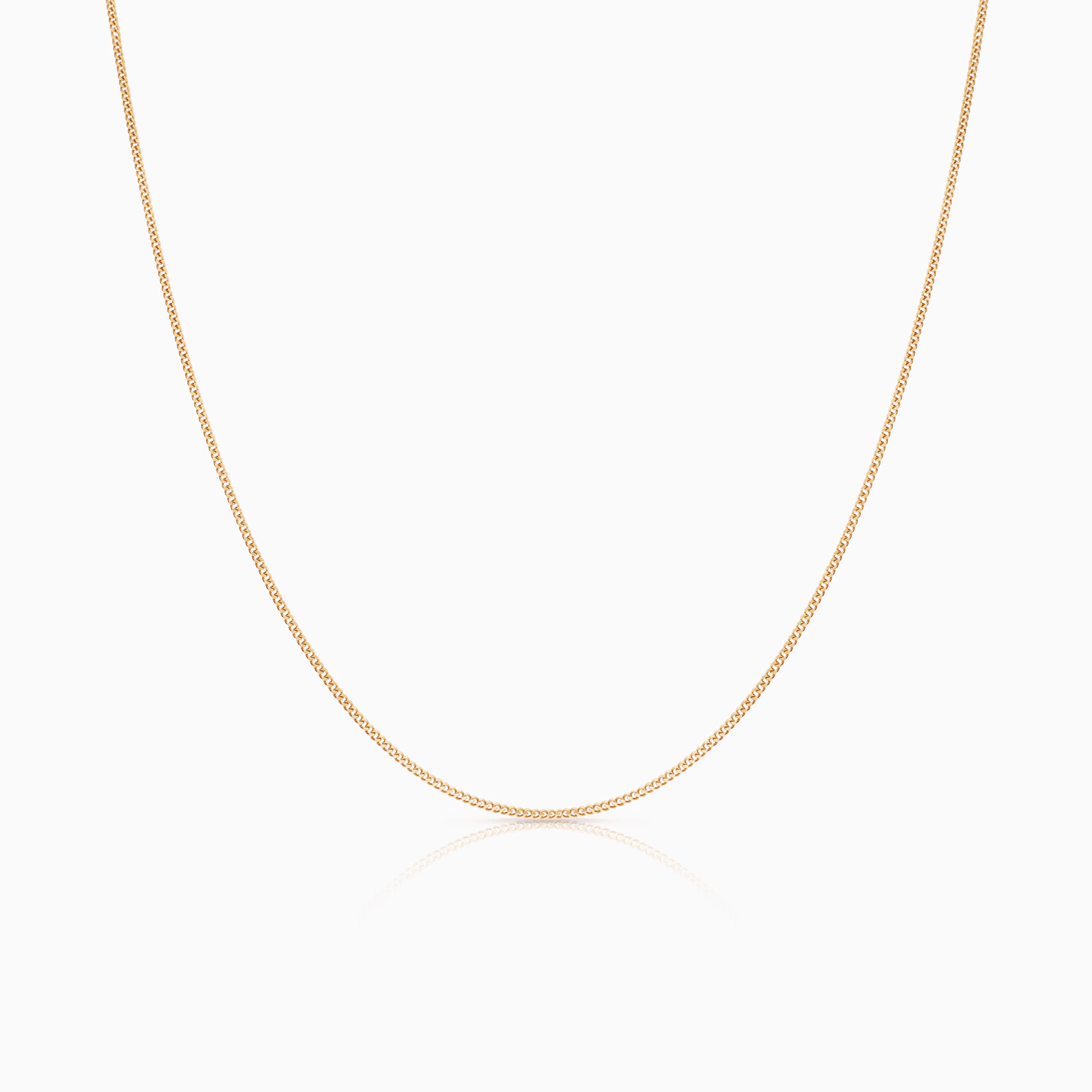 Curb chain 50cm 18K gold