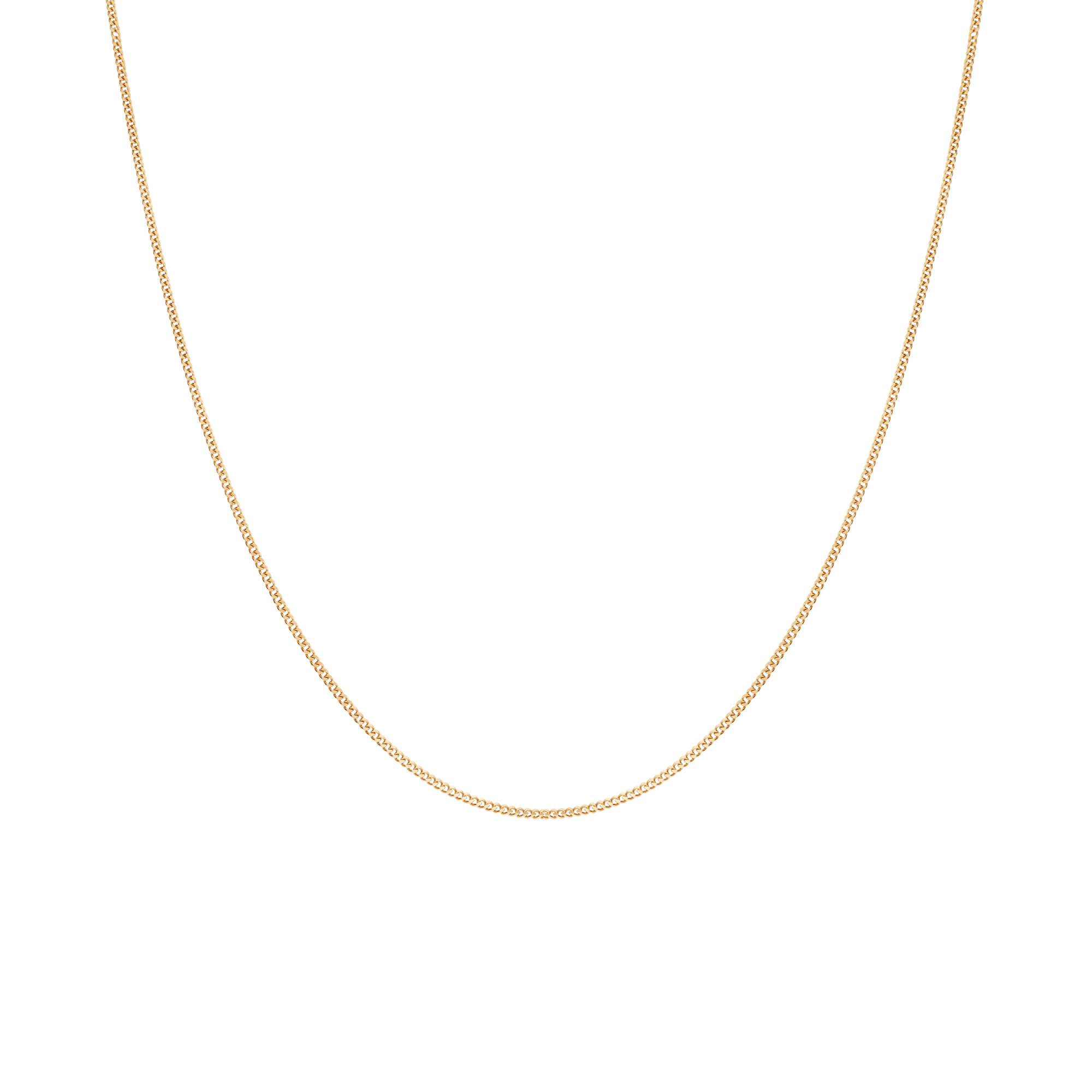 Curb chain 50cm 18K gold