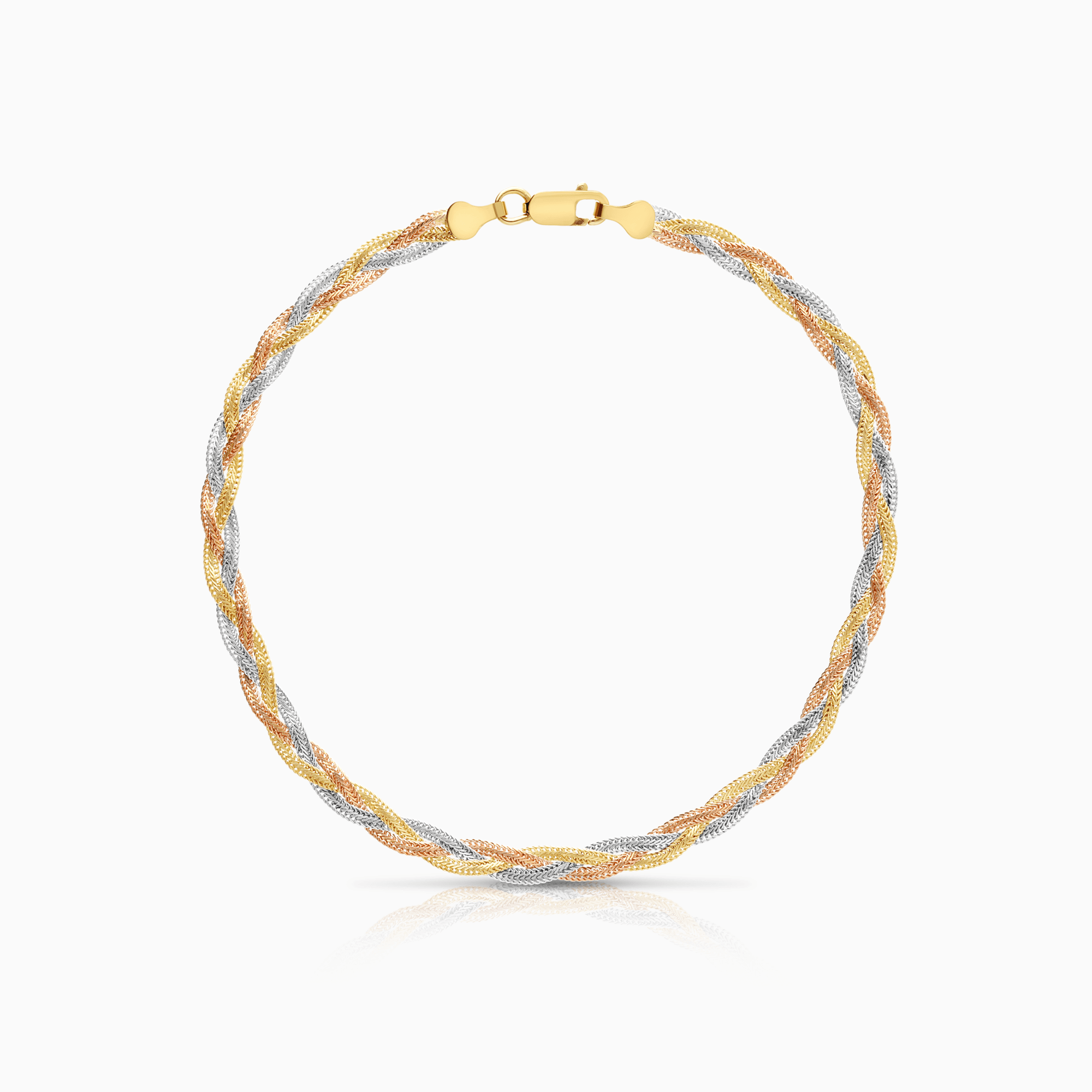 Gold bracelet 2.96g 18K white/yellow/rose gold