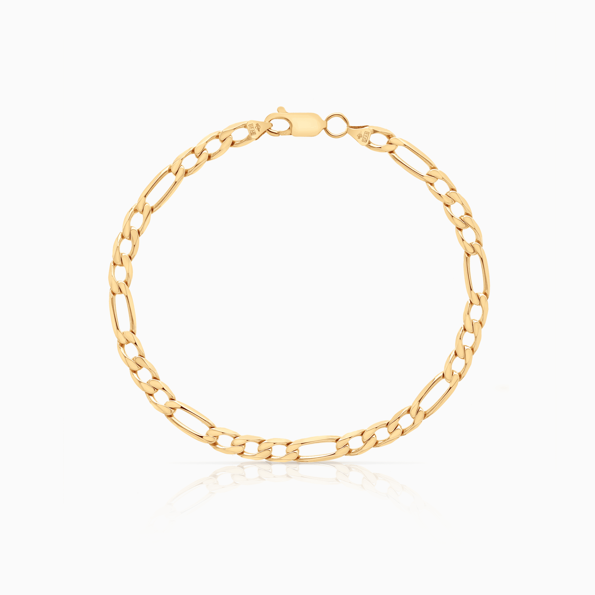 Figaro bracelet 8.25g 18K gold