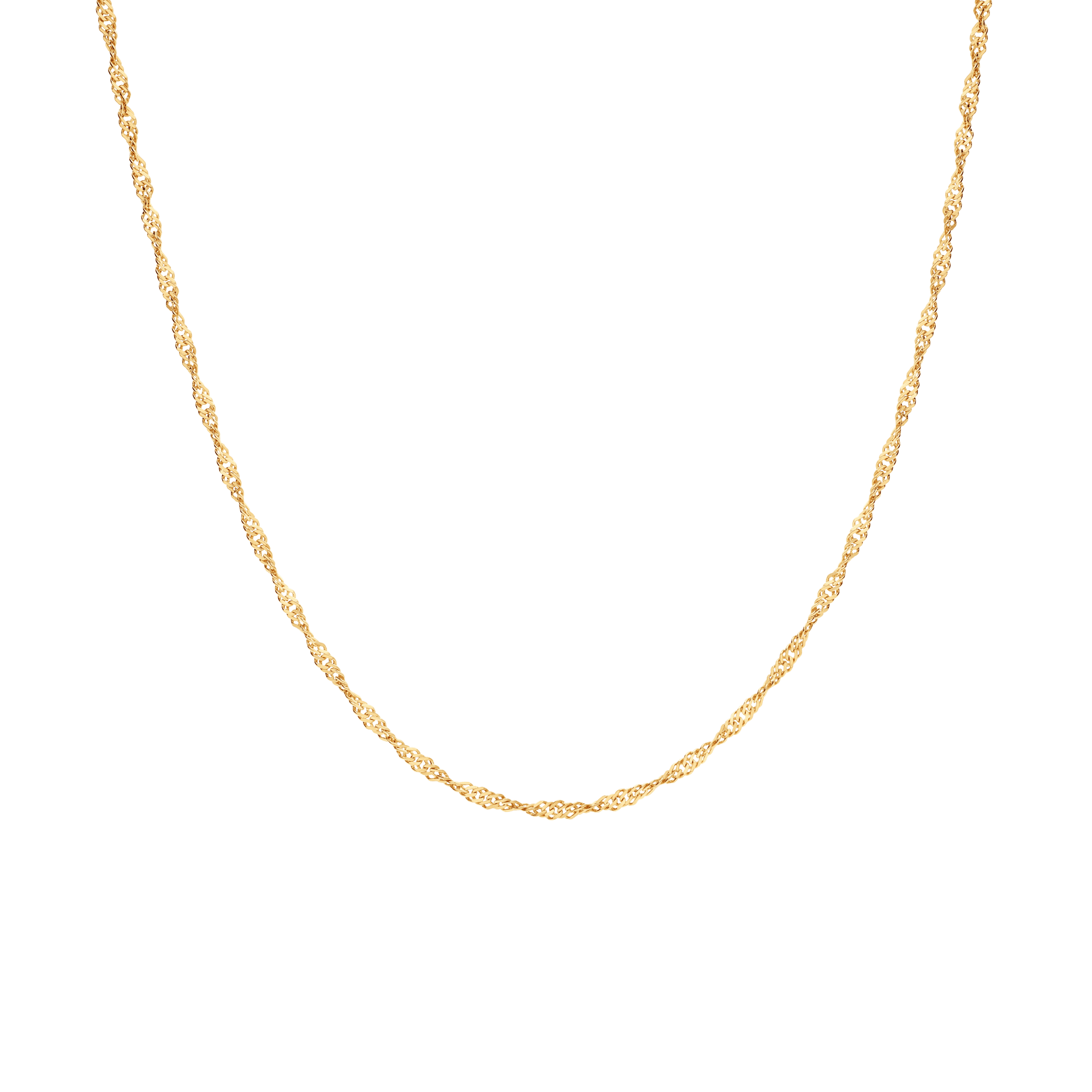 Singaporelänk 41,5cm 18K guld