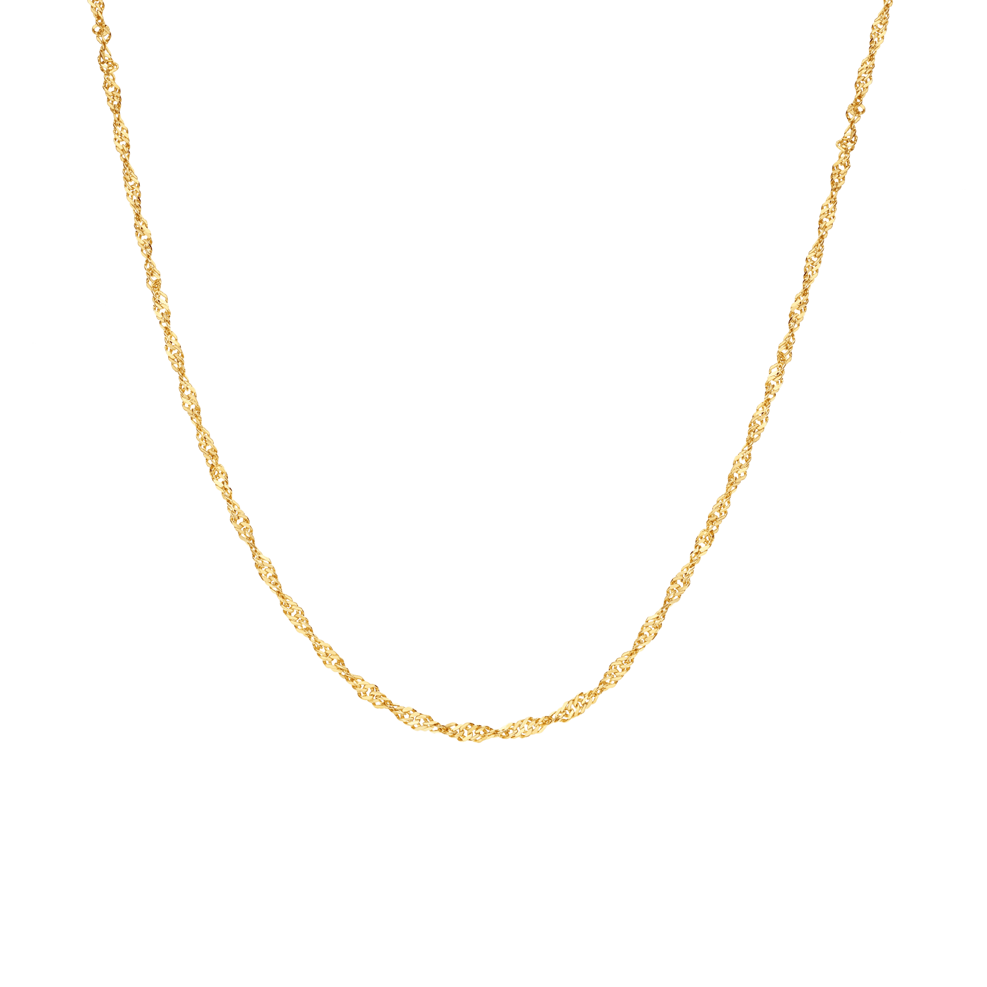 Singapore chain 58cm 18K gold