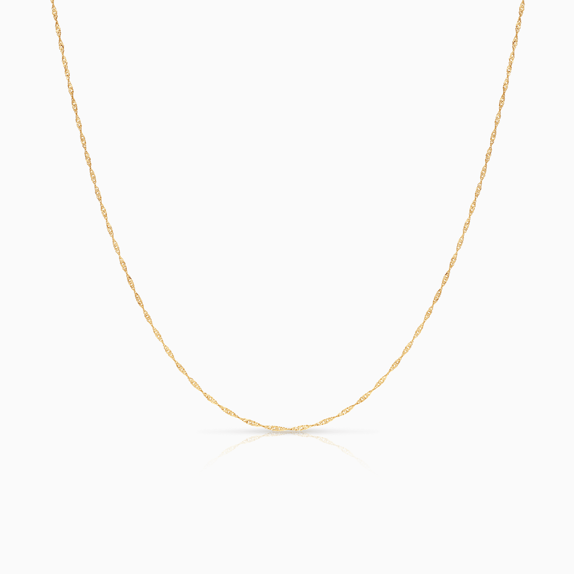 Singapore chain 37.5cm 18K gold