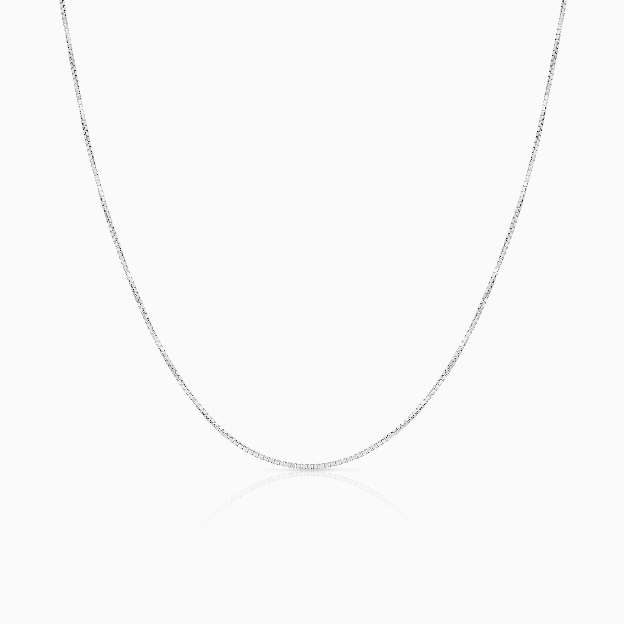 Veneziakedja 45cm 18K vitguld