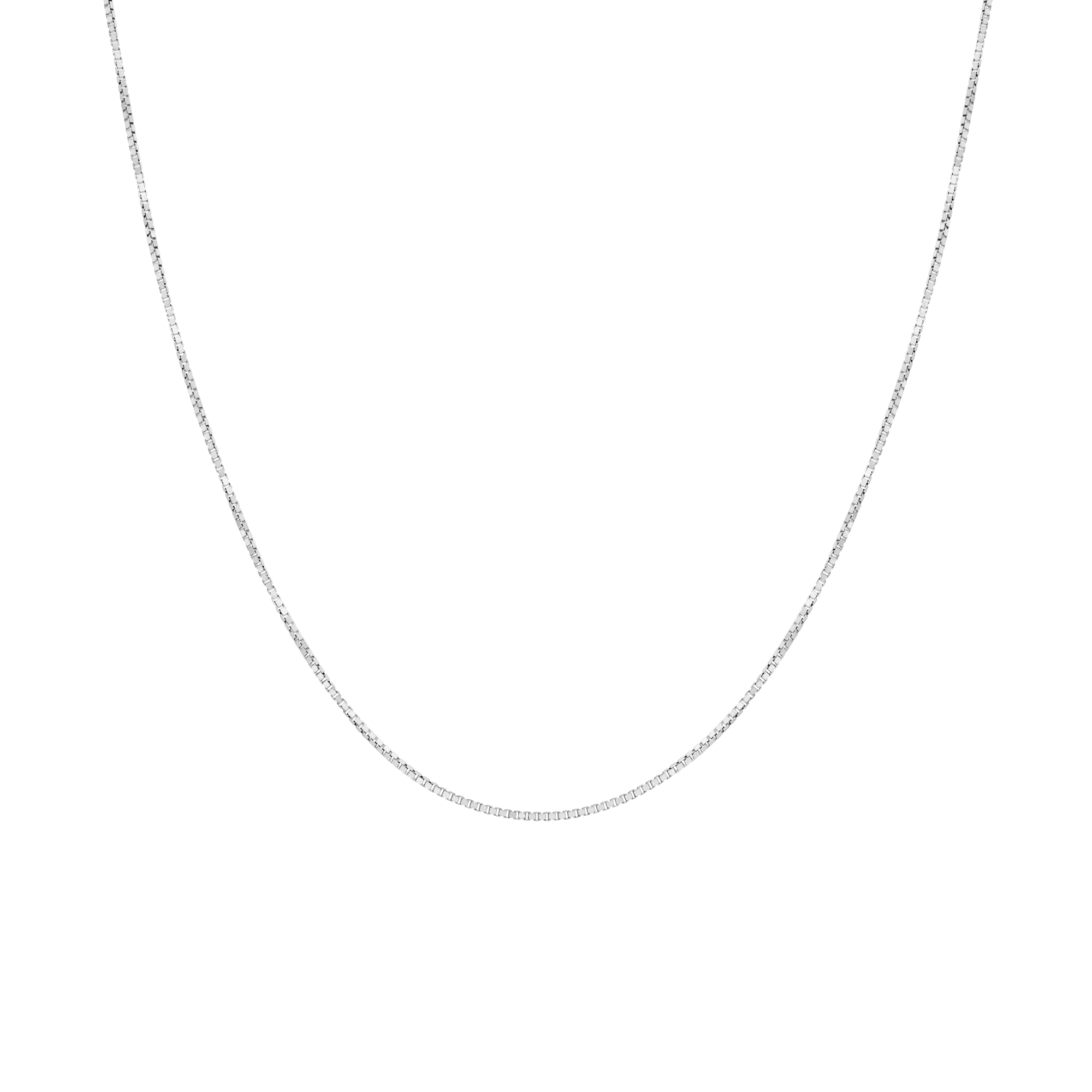 Veneziakedja 45cm 18K vitguld