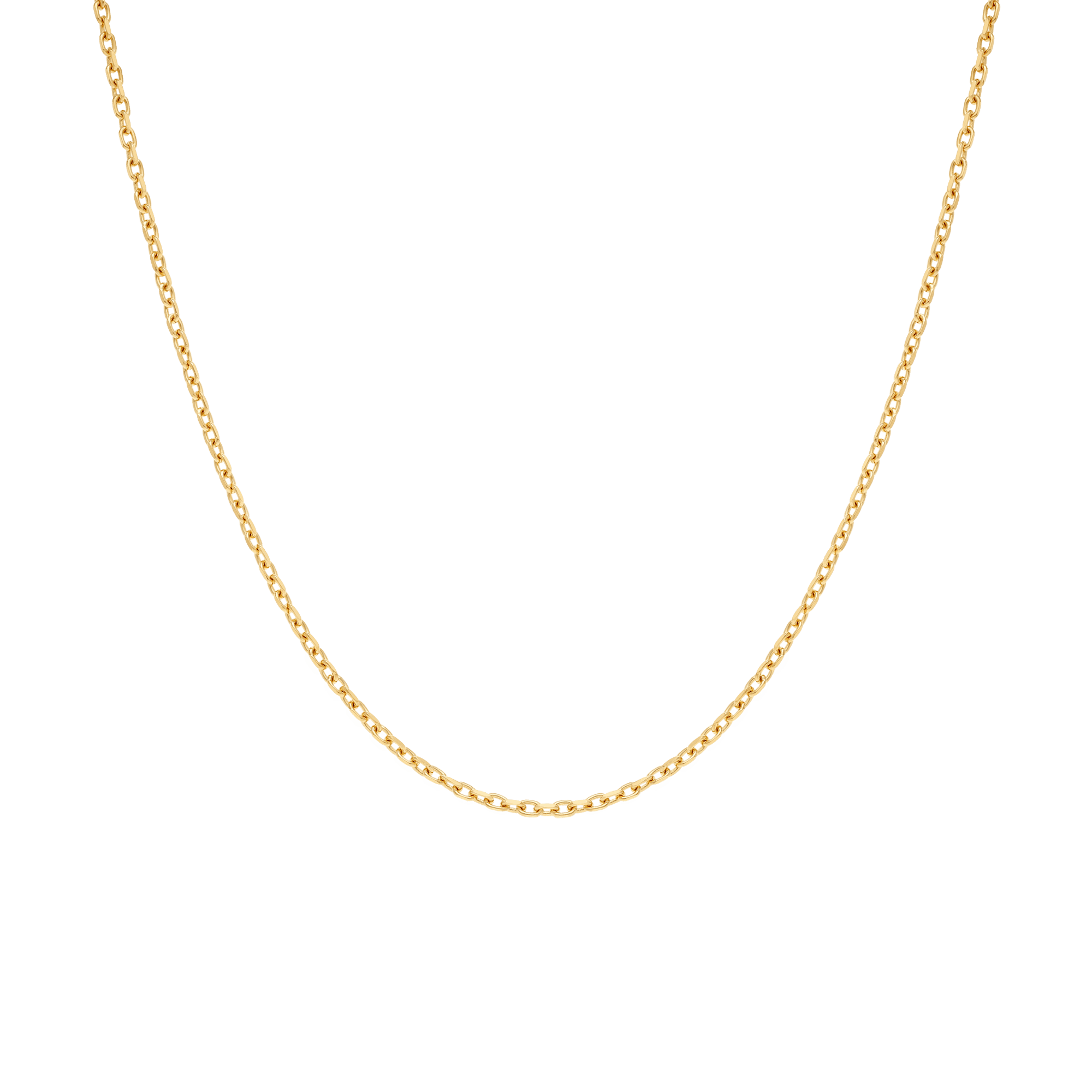 Cable chain 60cm 18K gold