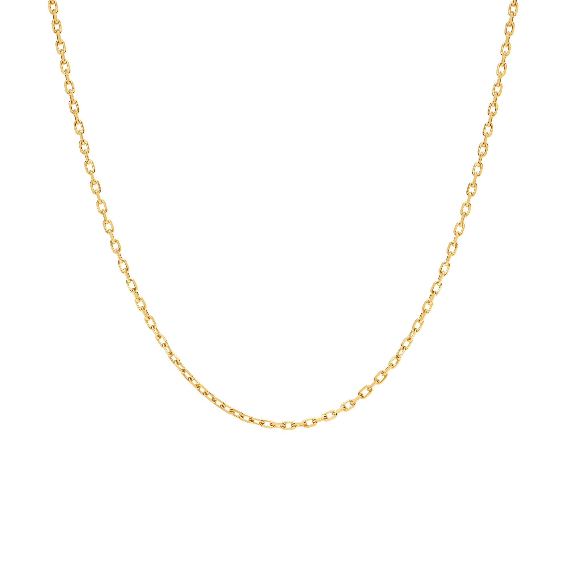 Cable link 60cm 18K gold