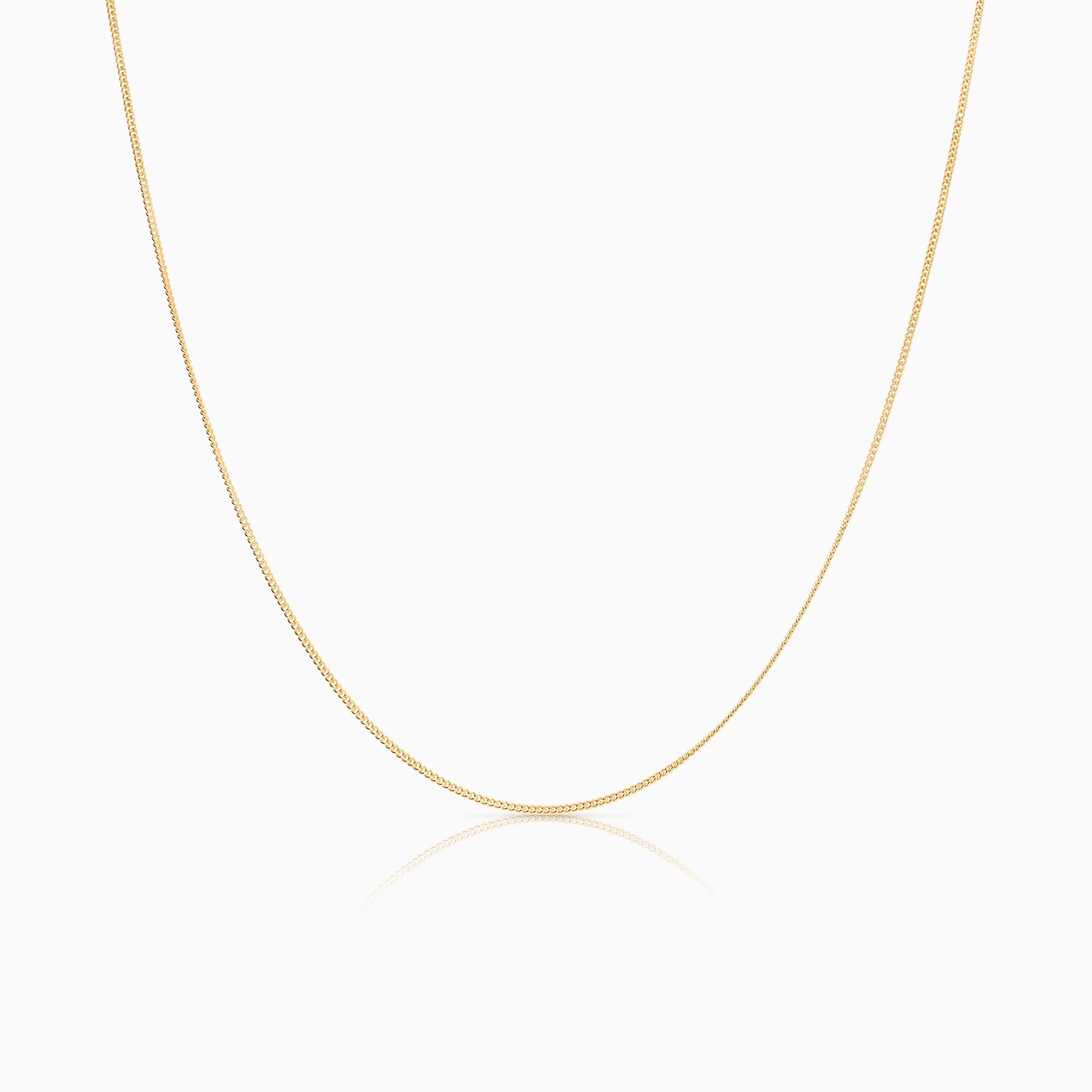 Curb Chain 60cm 18K Gold