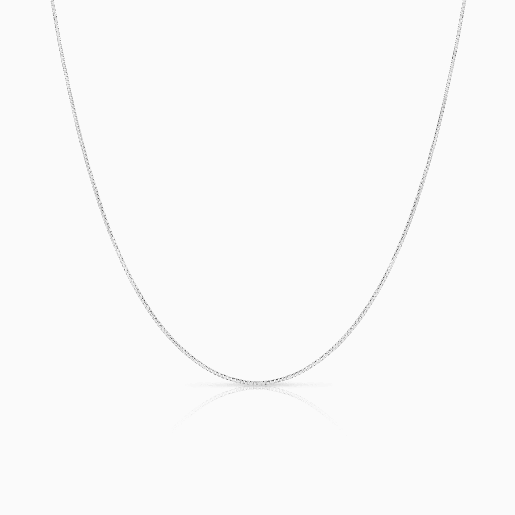 Venezialänk 42cm 18K vitguld