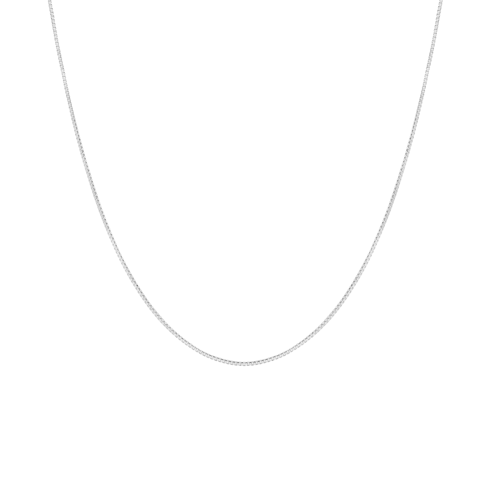 Venezialänk 42cm 18K vitguld