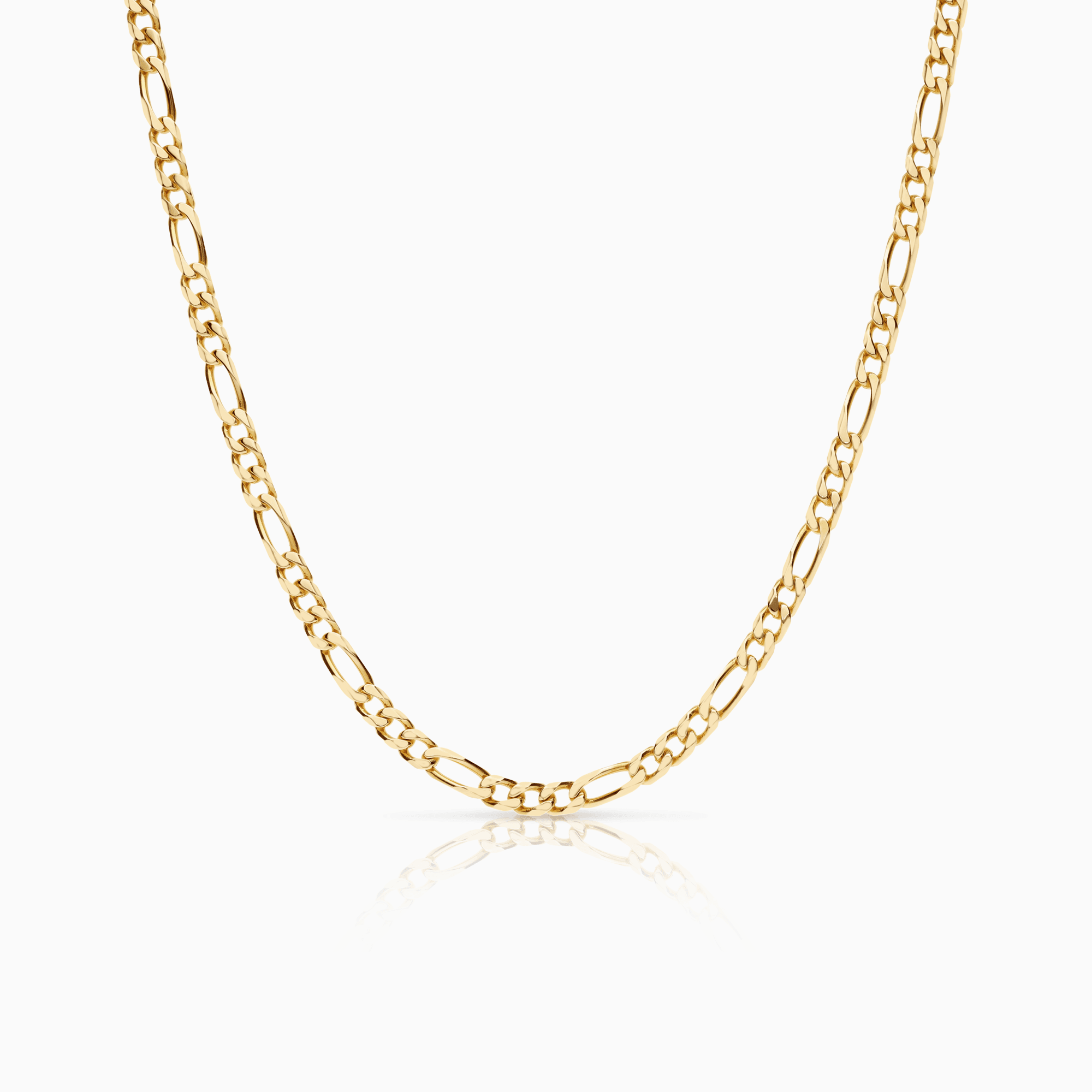 Figaro necklace 30.18g 18K gold