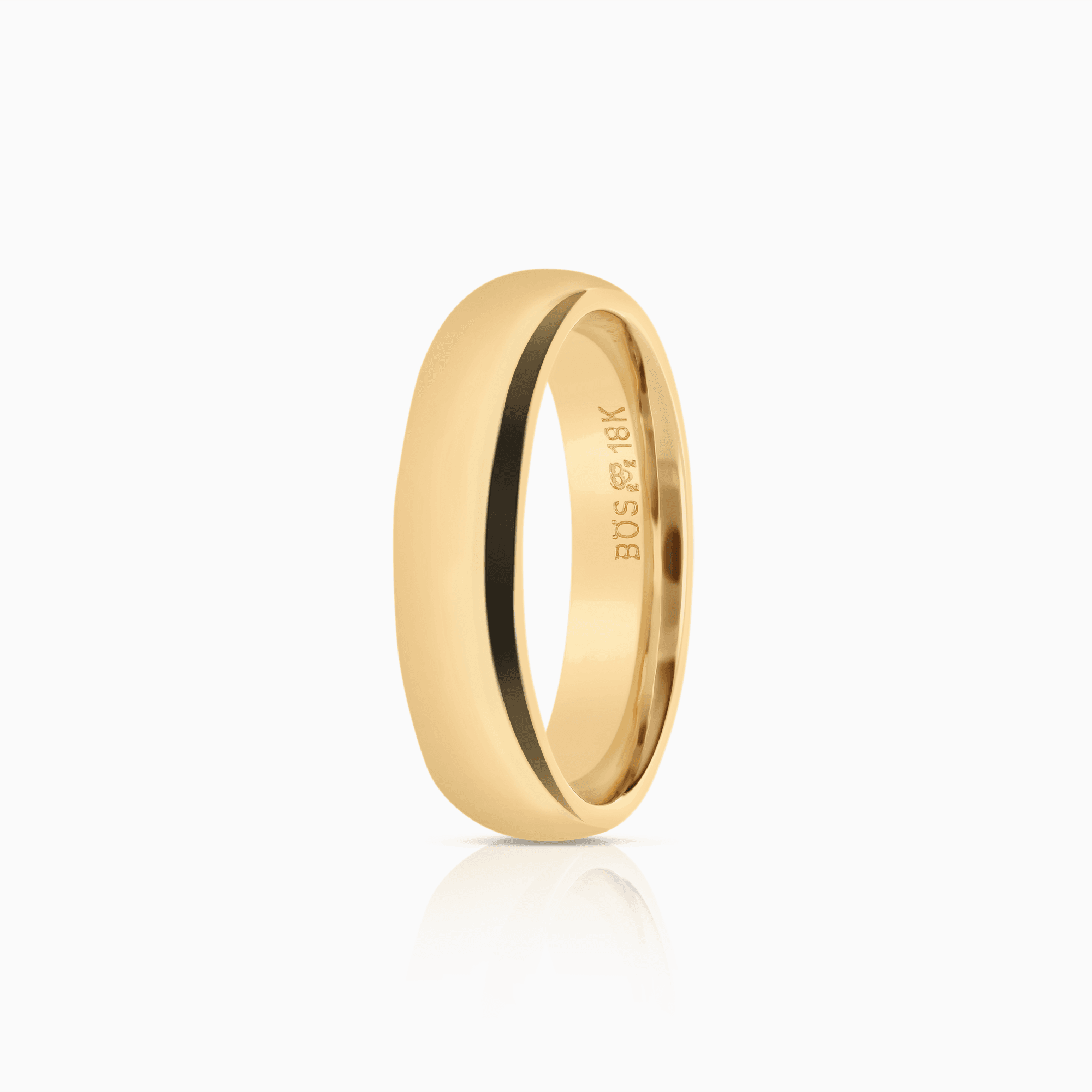 Schalins slät ring 7,20g 18K guld