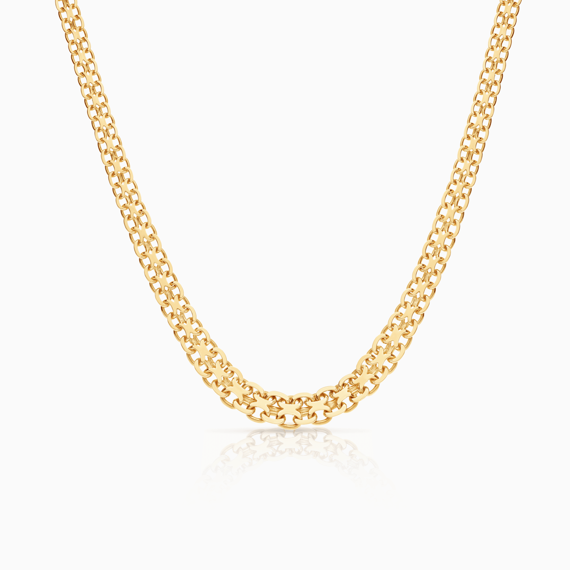 X-Link Necklace 23.98g 18K Gold