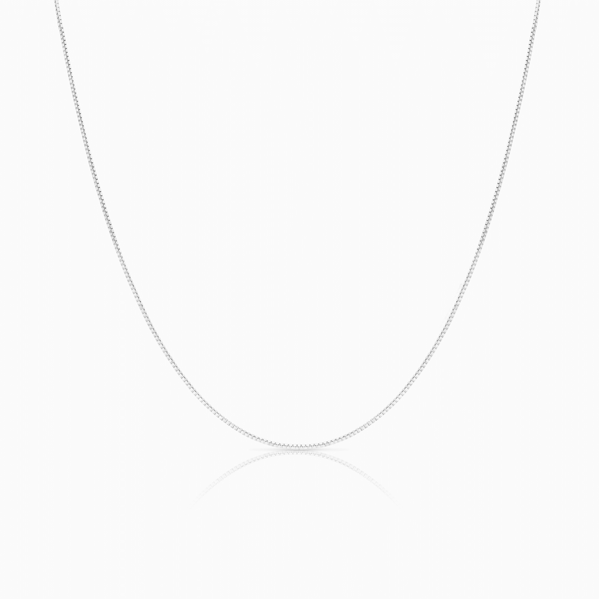 Veneziakedja 42,5cm 18K vitguld