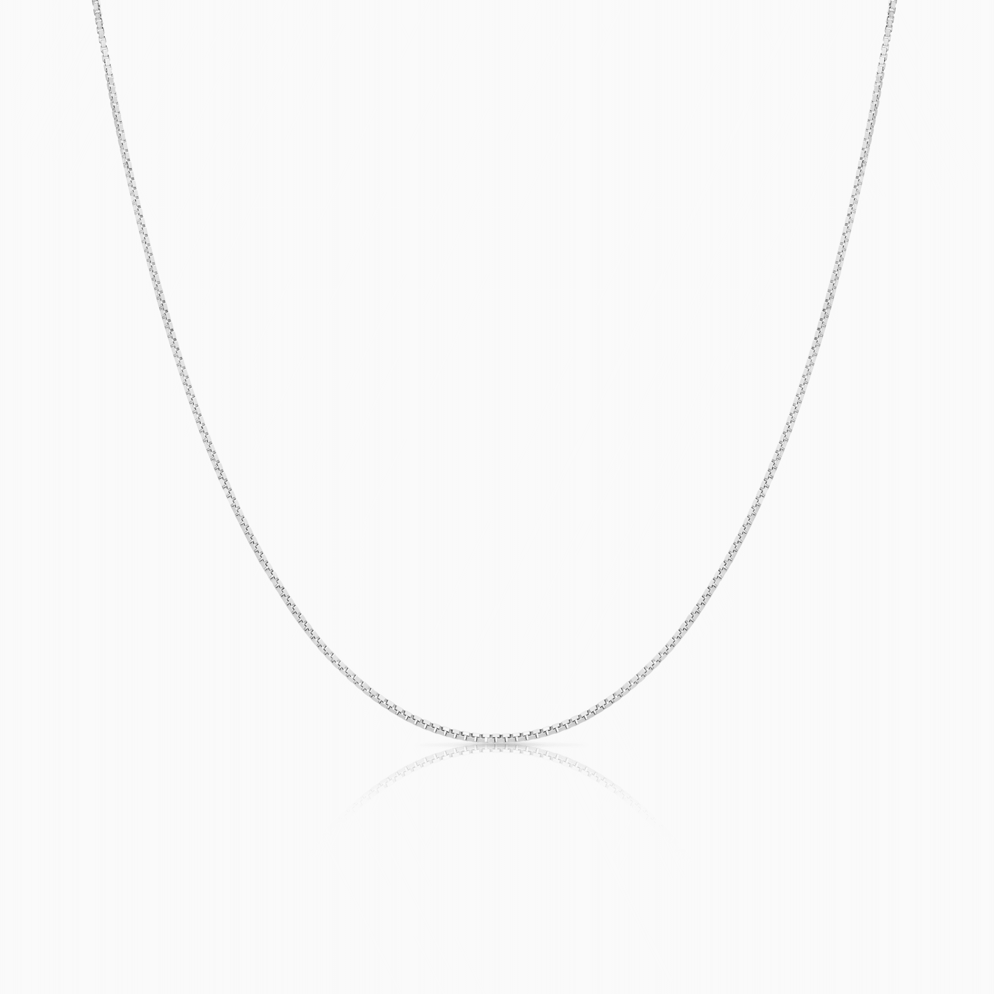 Venezialänk 38,5cm 18K vitguld
