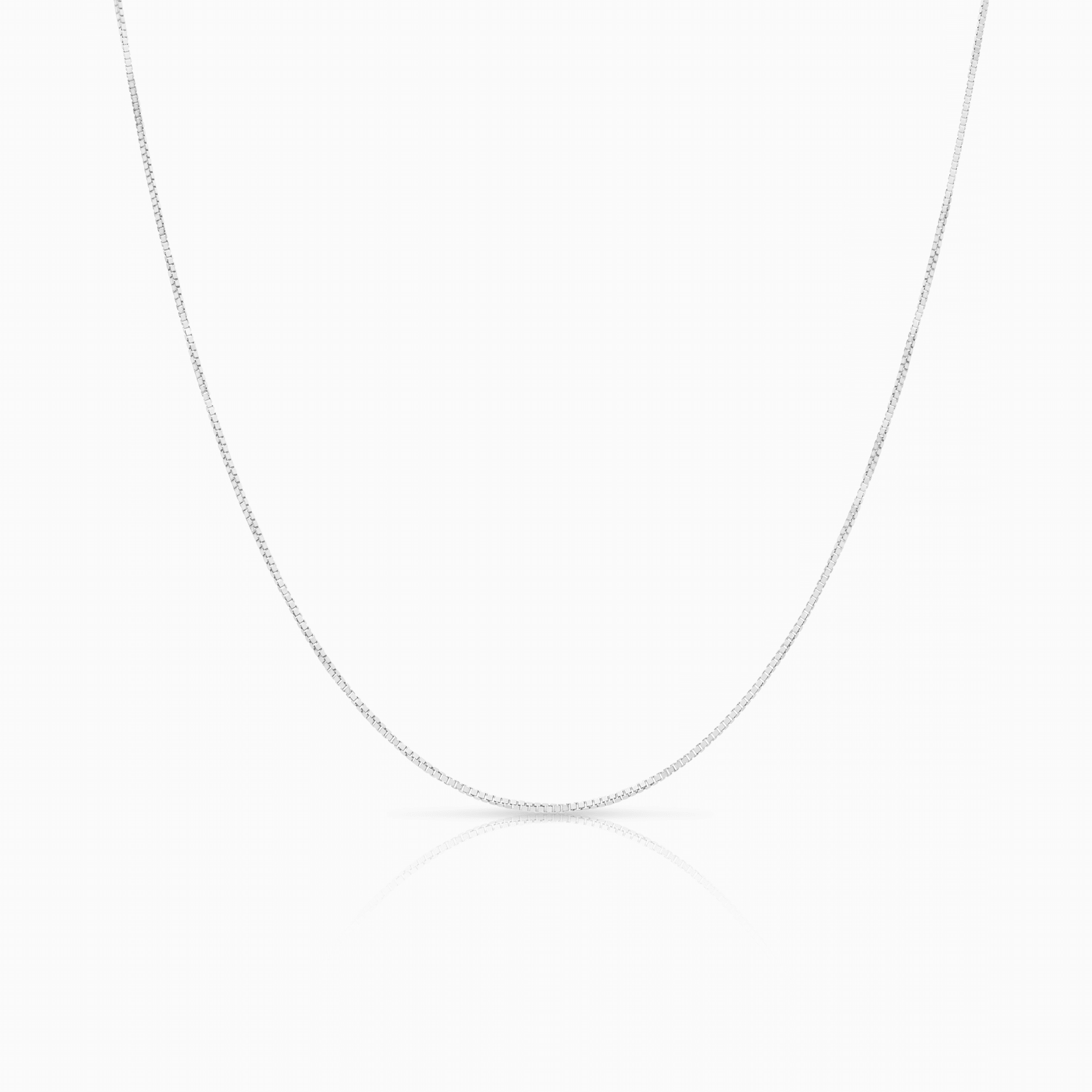 Venezialänk 38cm 18K vitguld