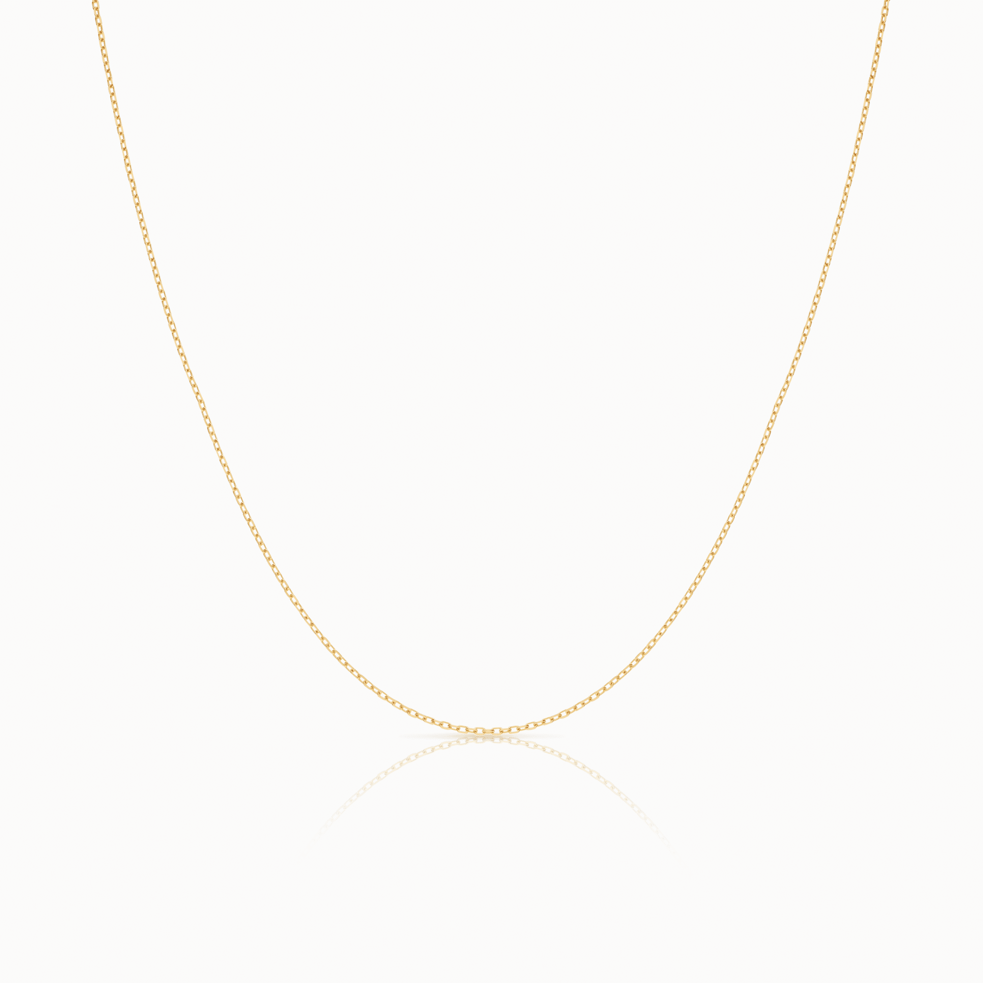 Cable chain 44cm 18K gold