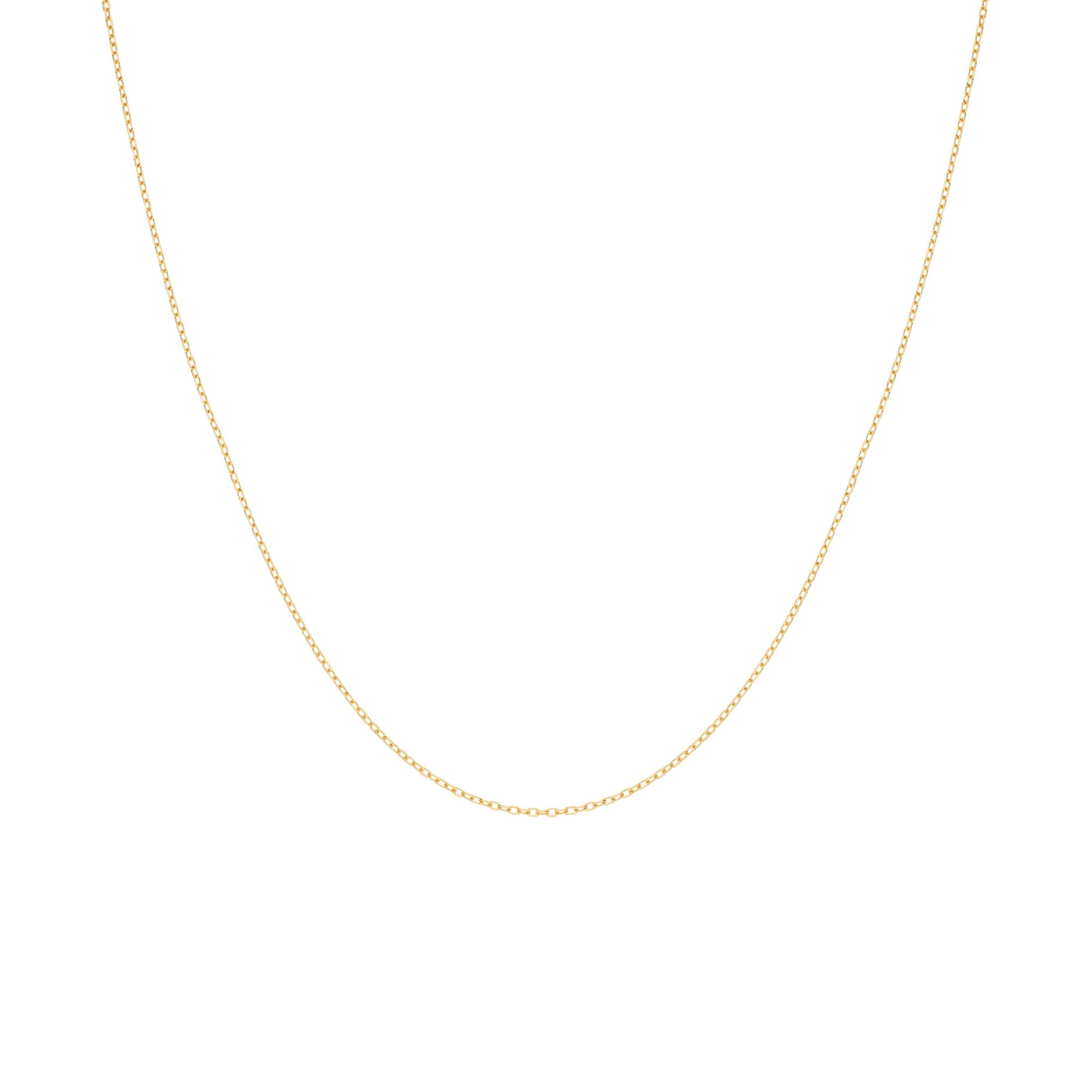 Cable chain 44cm 18K gold