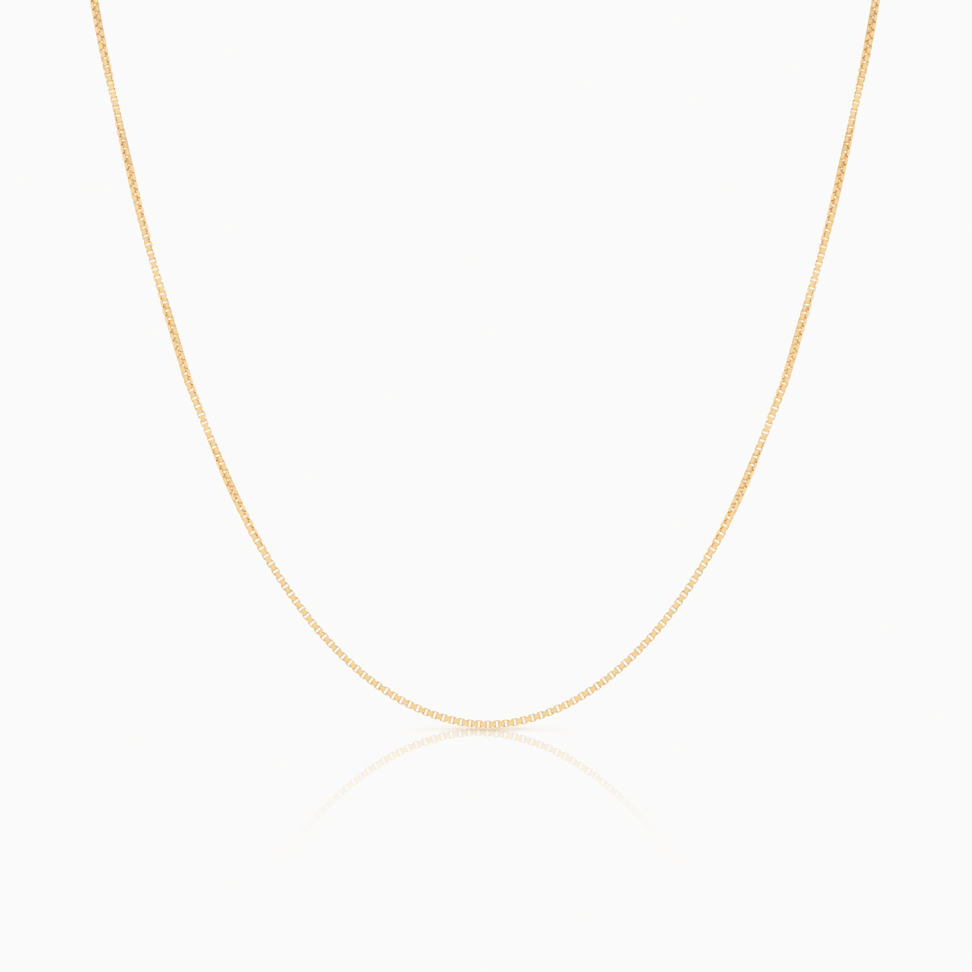 Box chain 50cm 18K gold