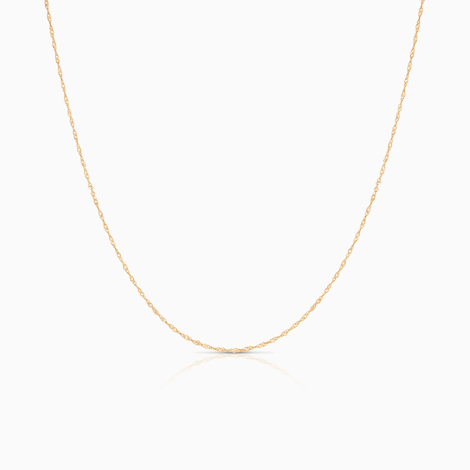 Singapore chain 45cm 18K gold