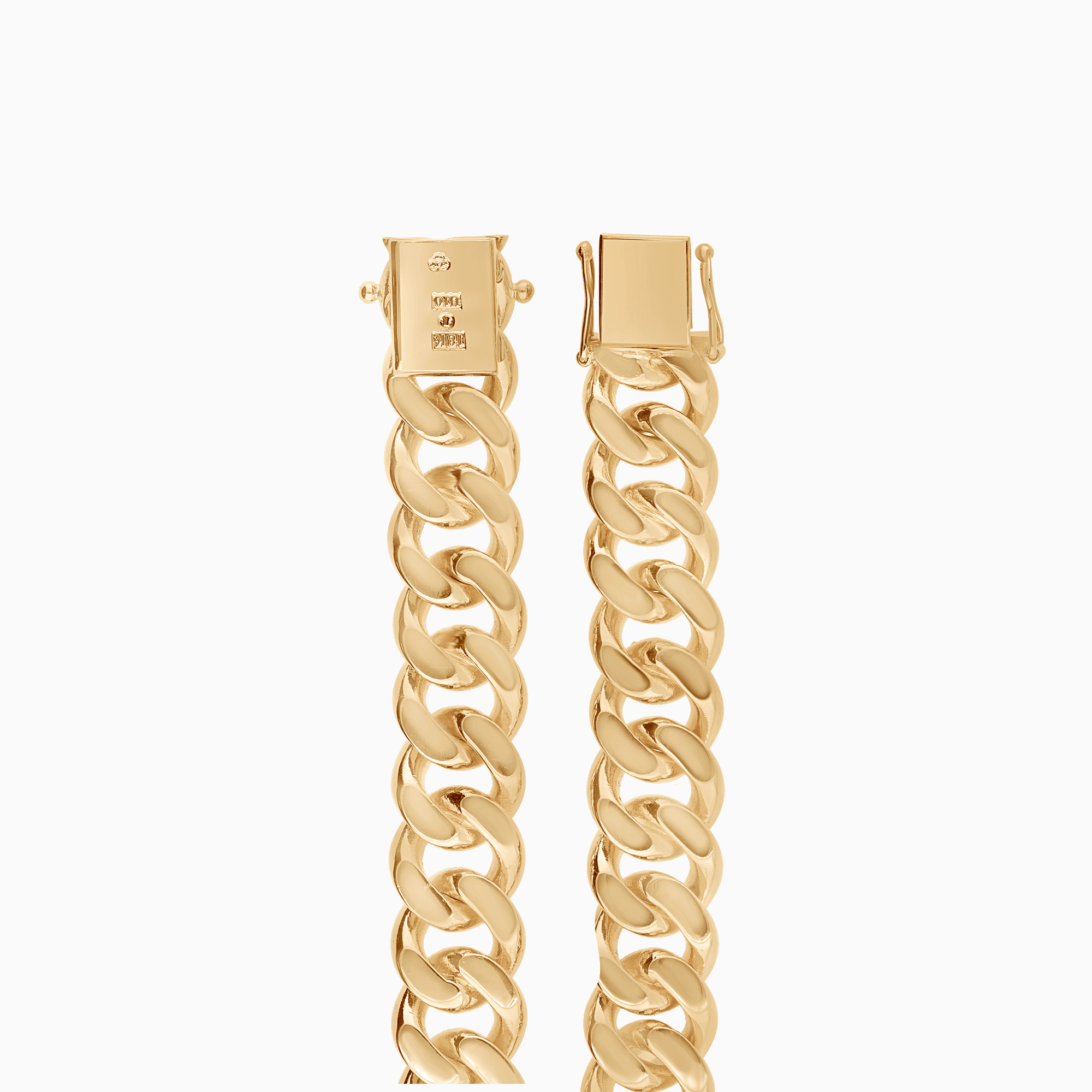 Curb bracelet 66.32g 18K gold
