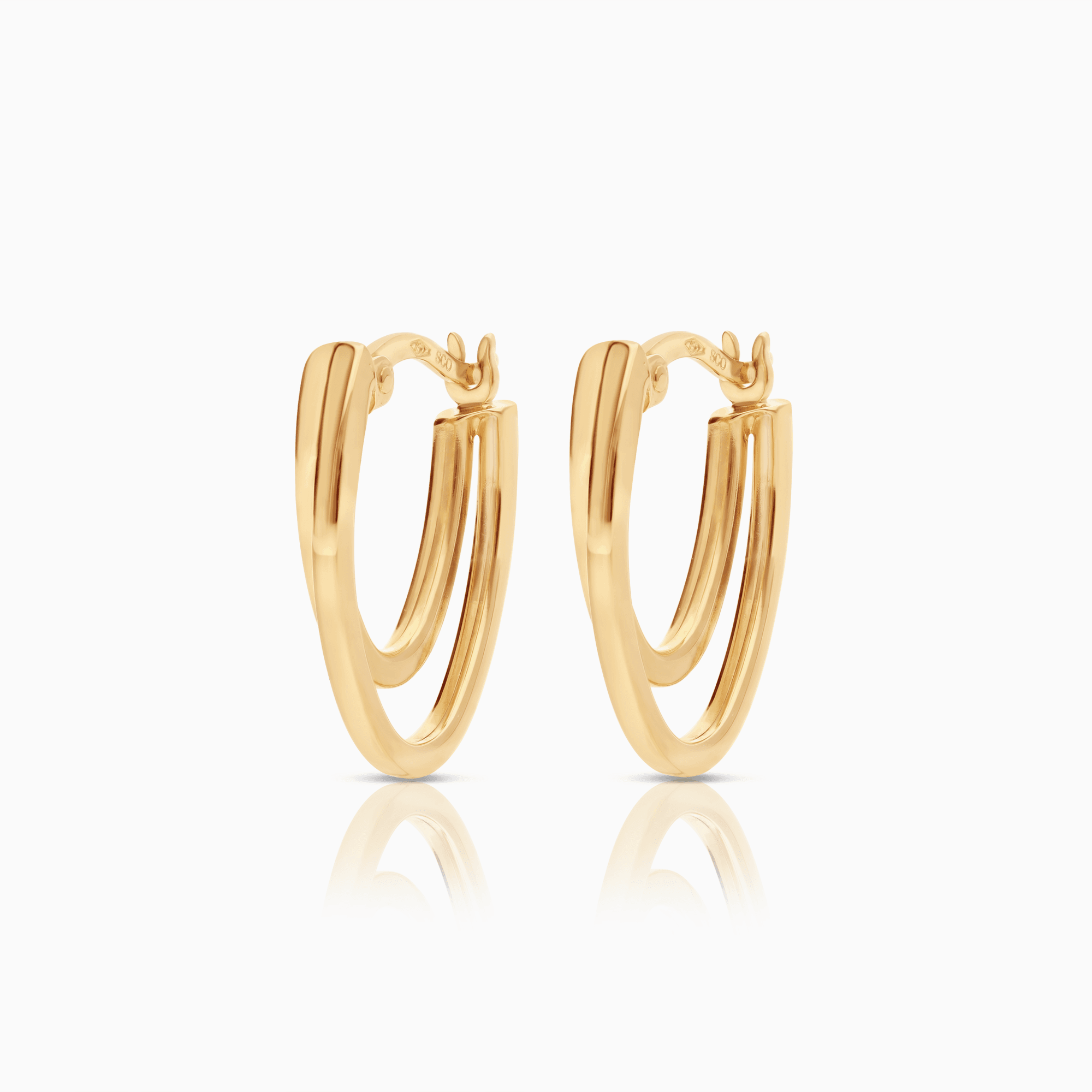 Gold Earrings 1.85g 18K Gold