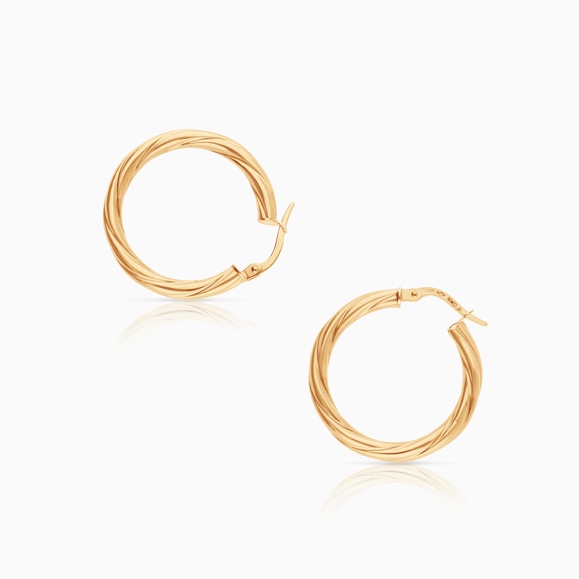 Earrings hoops 2.87g 18K gold