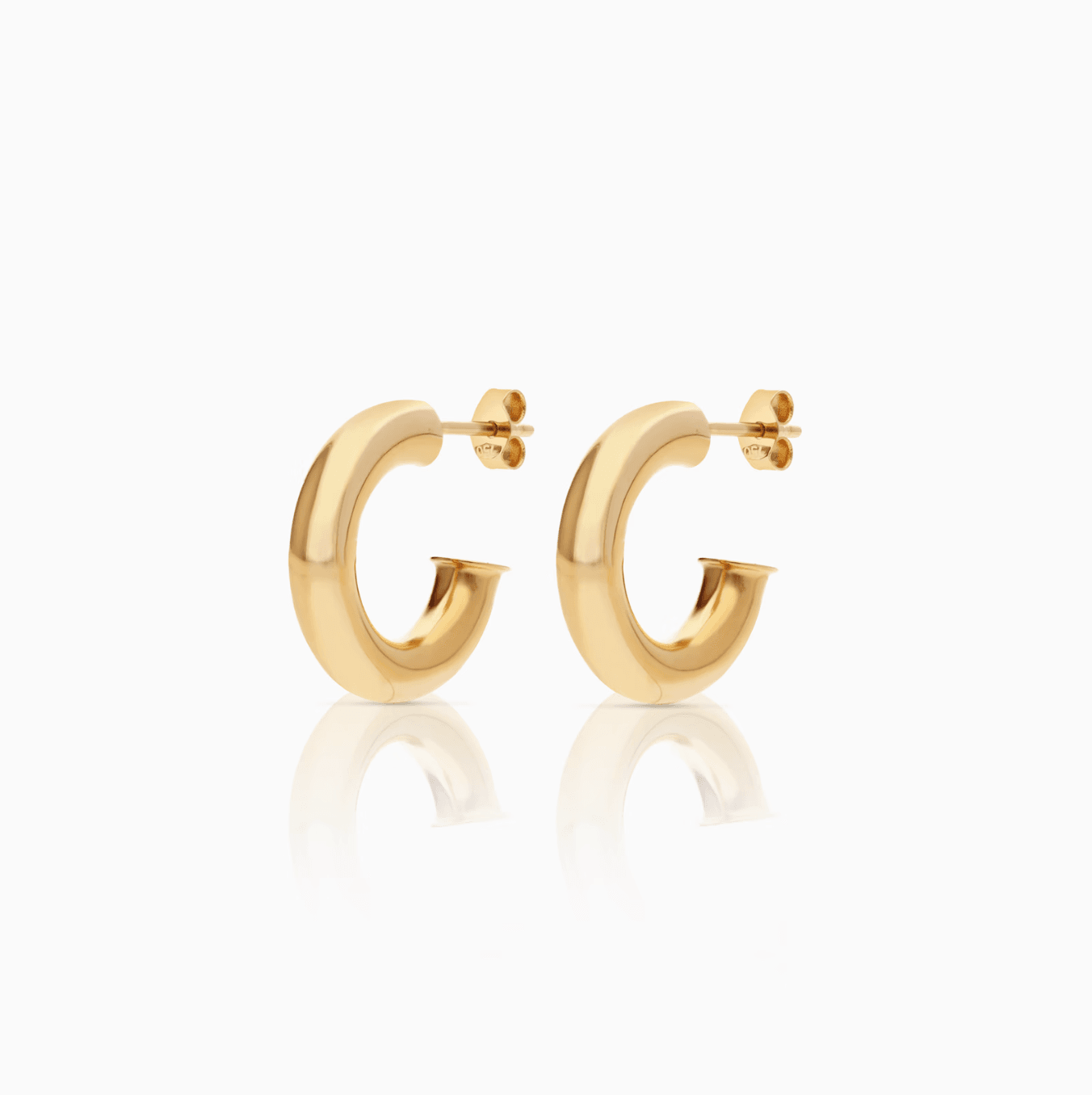 Gold hoop earrings 2.66g 18K gold