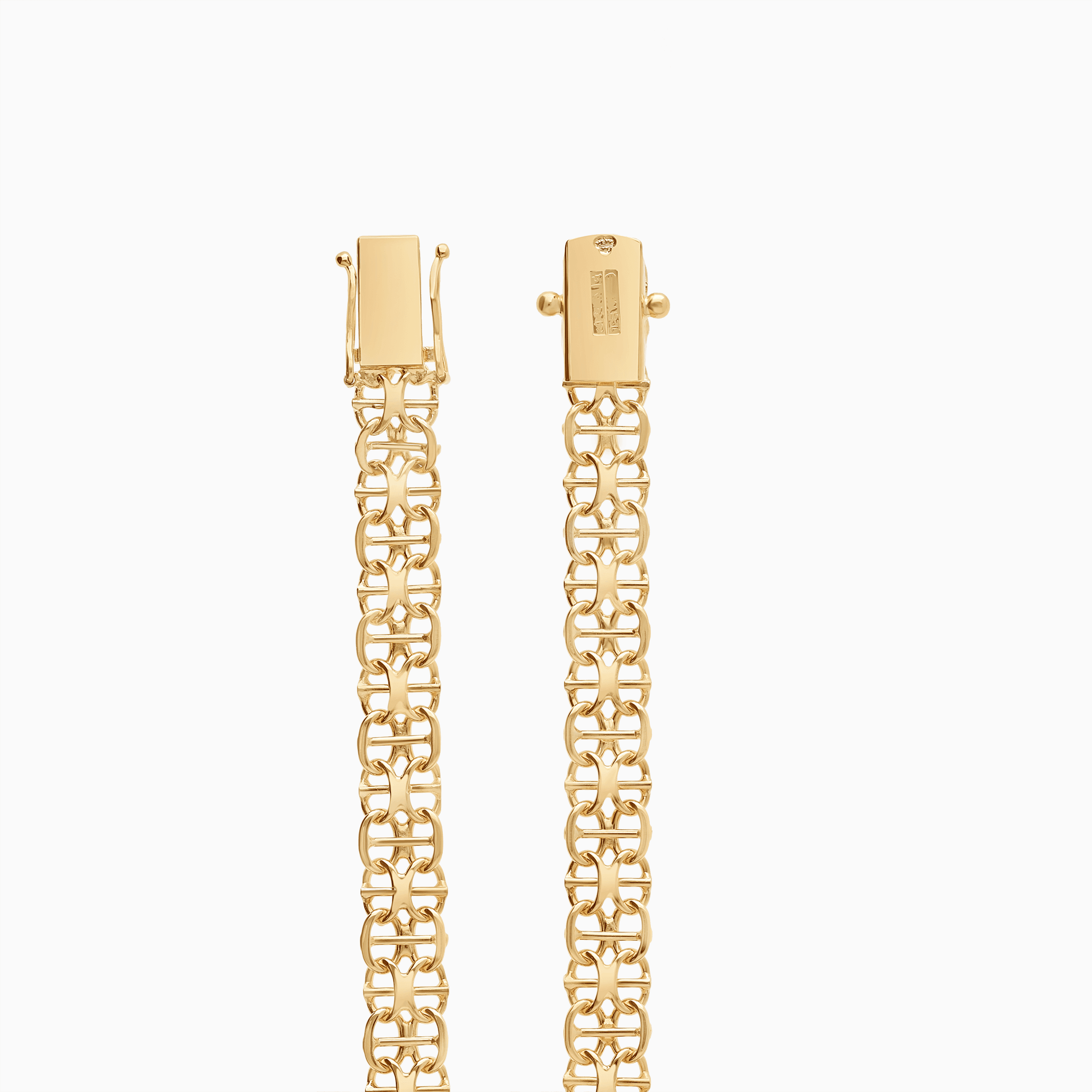 X-länk armband med stav 9,43g 18K guld