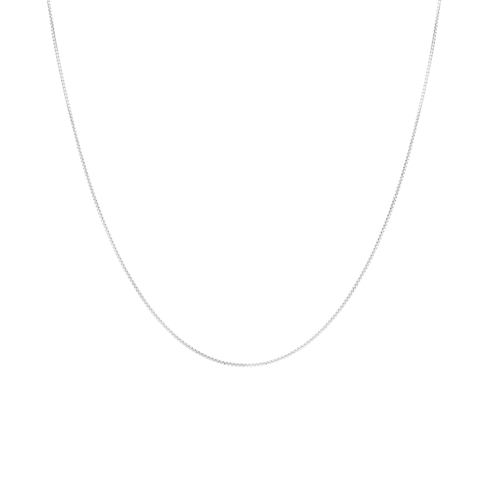 Veneziakjede 36cm 18K hvitt gull