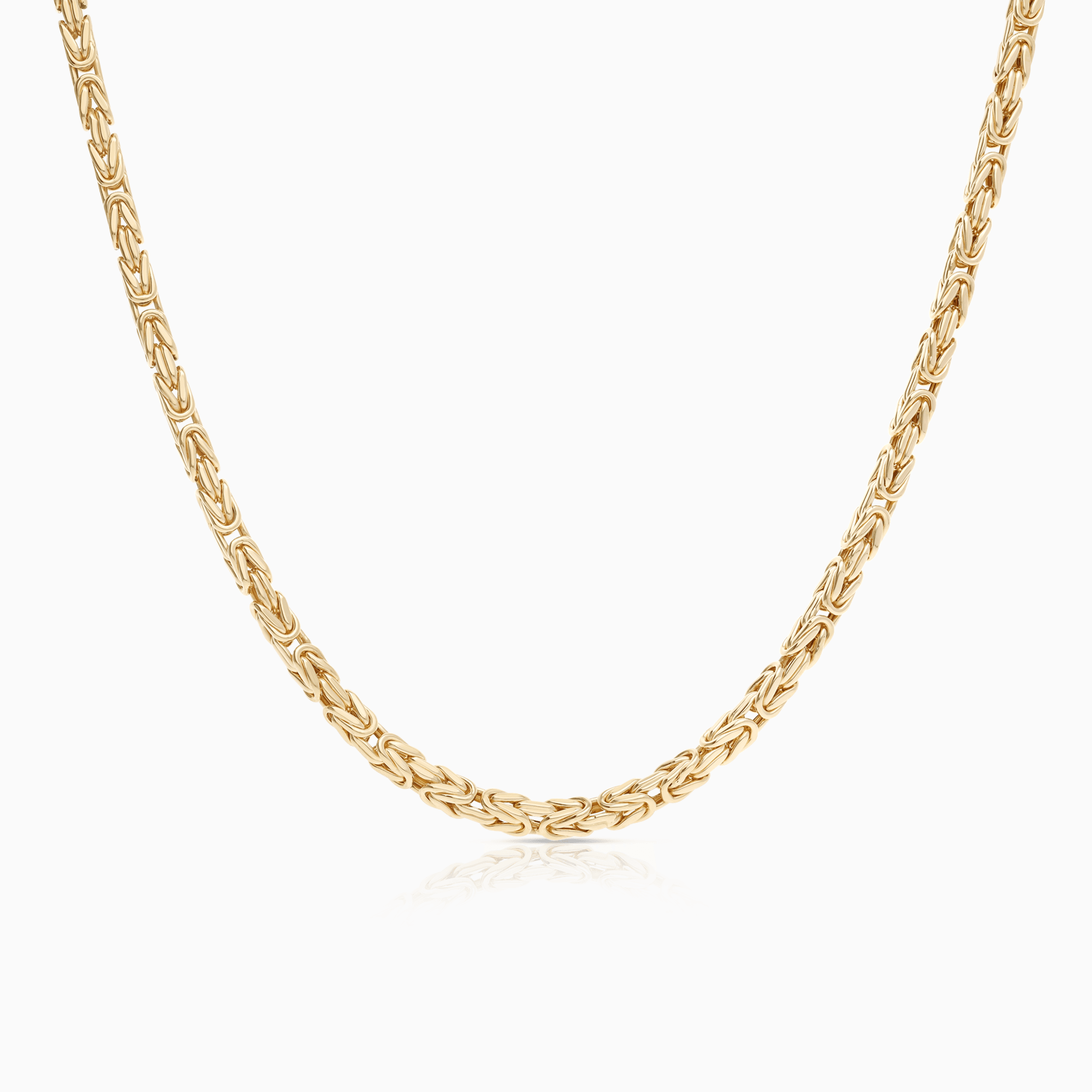 Byzantine link 27.14g 14K gold