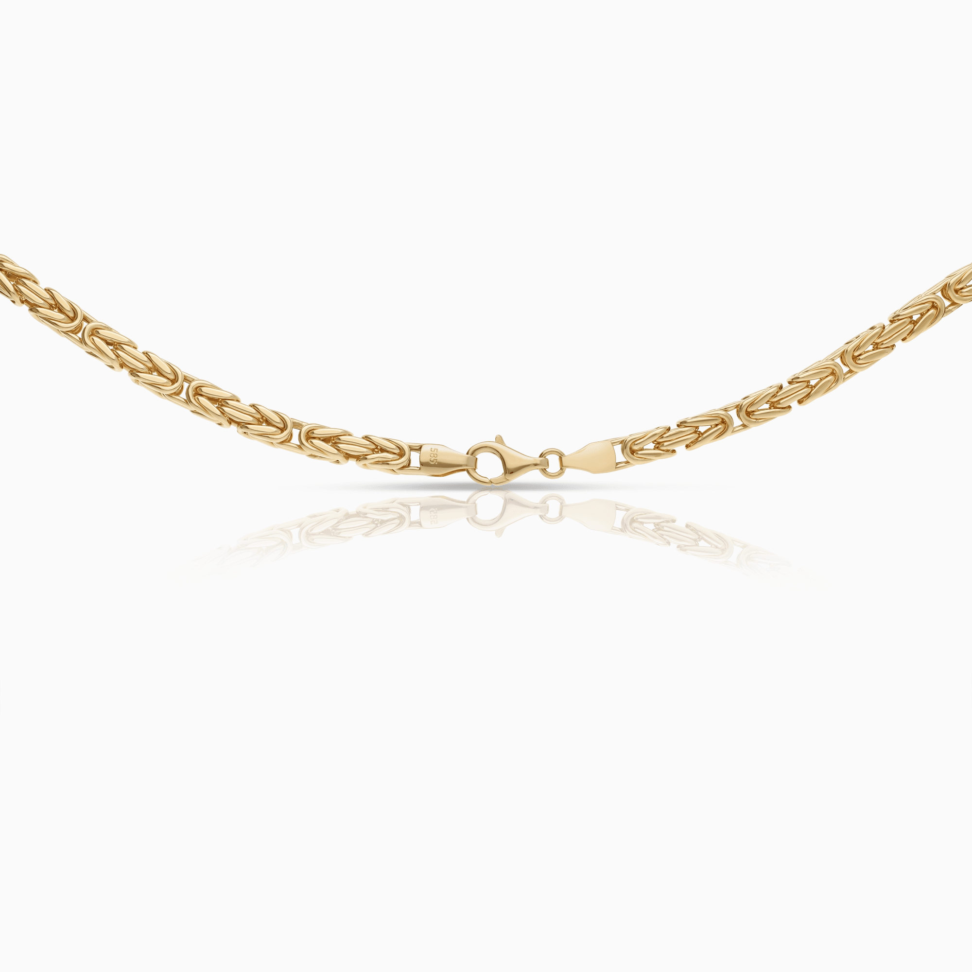 Byzantine link 27.14g 14K gold
