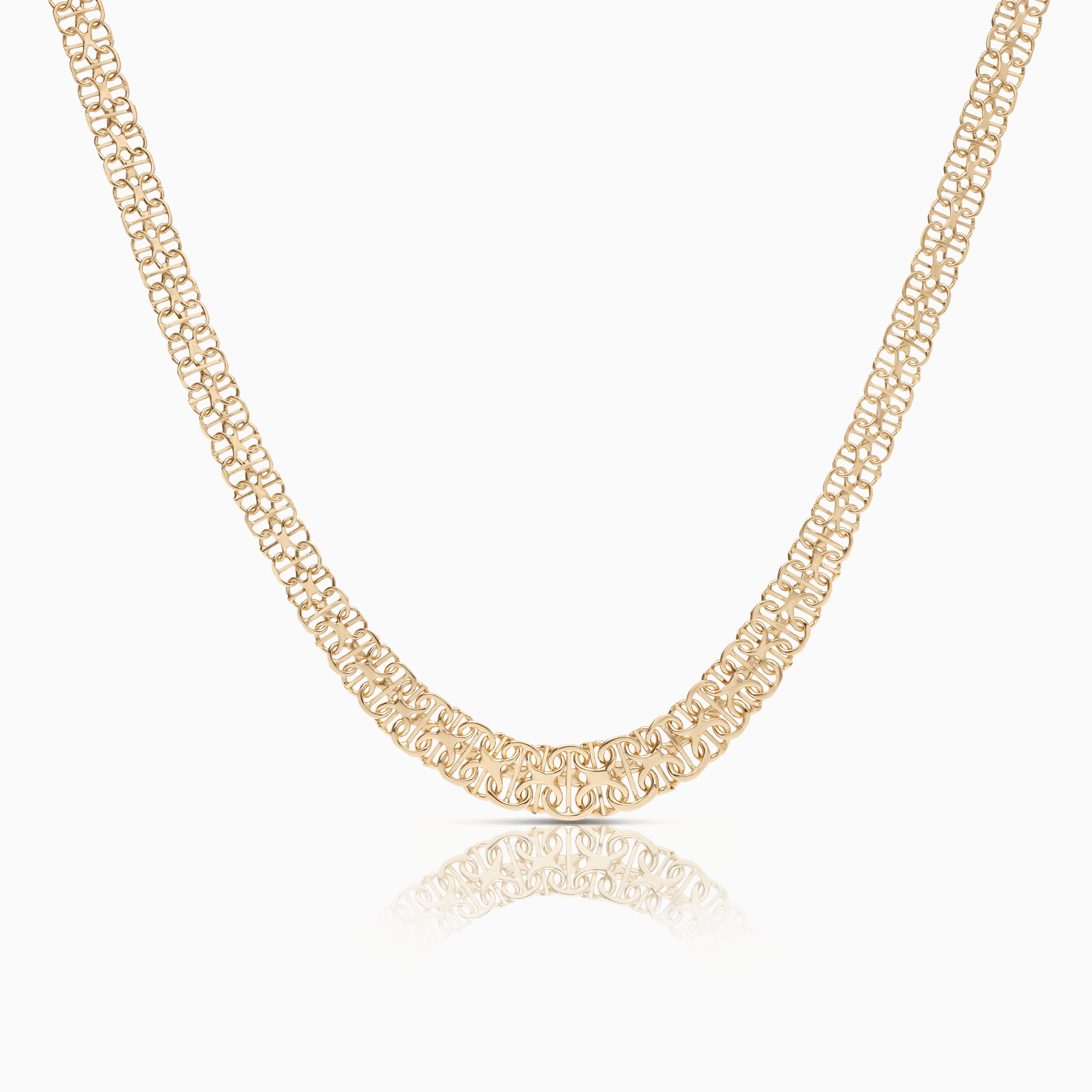 X-länk halsband med stav 21,84g 18K guld