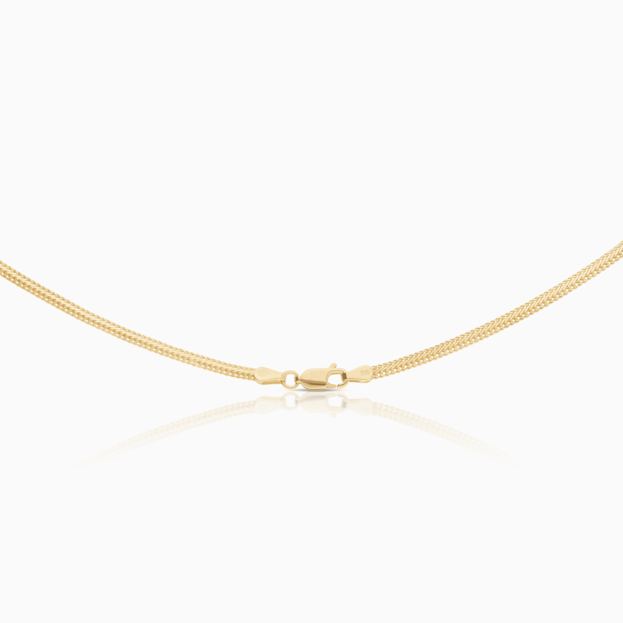 Fox tail necklace 8.34g 18K gold
