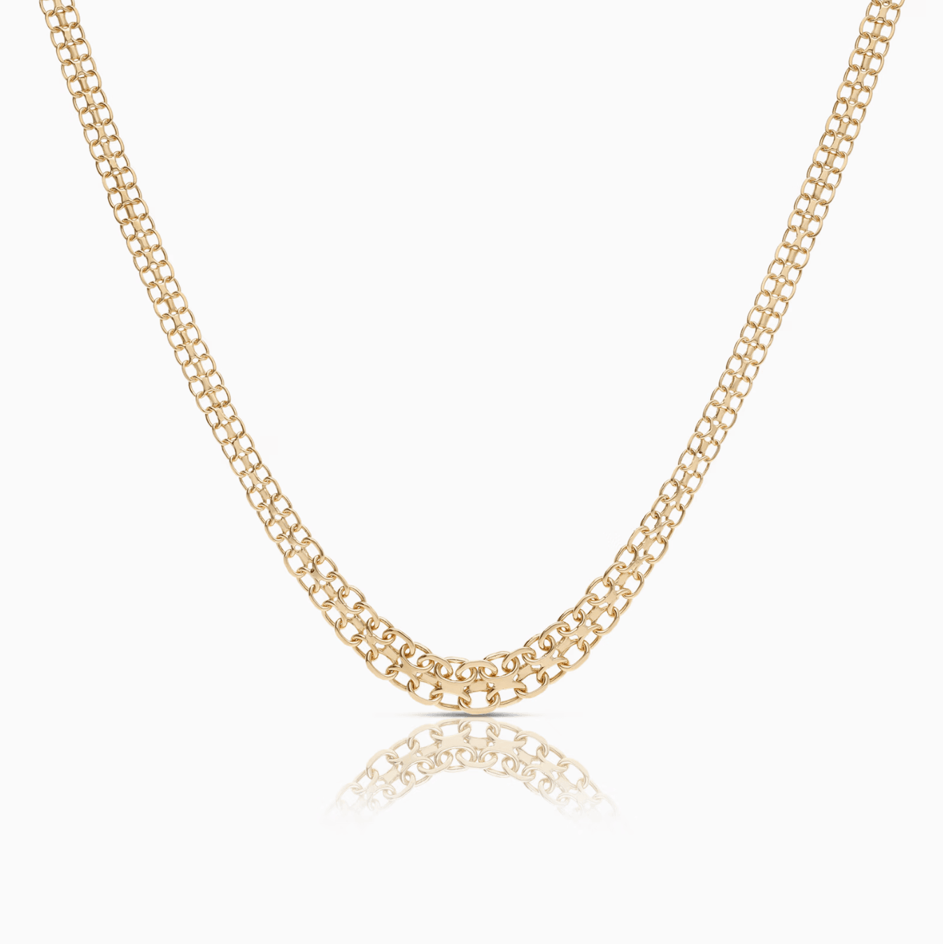 X-link necklace 16.80g 18K gold