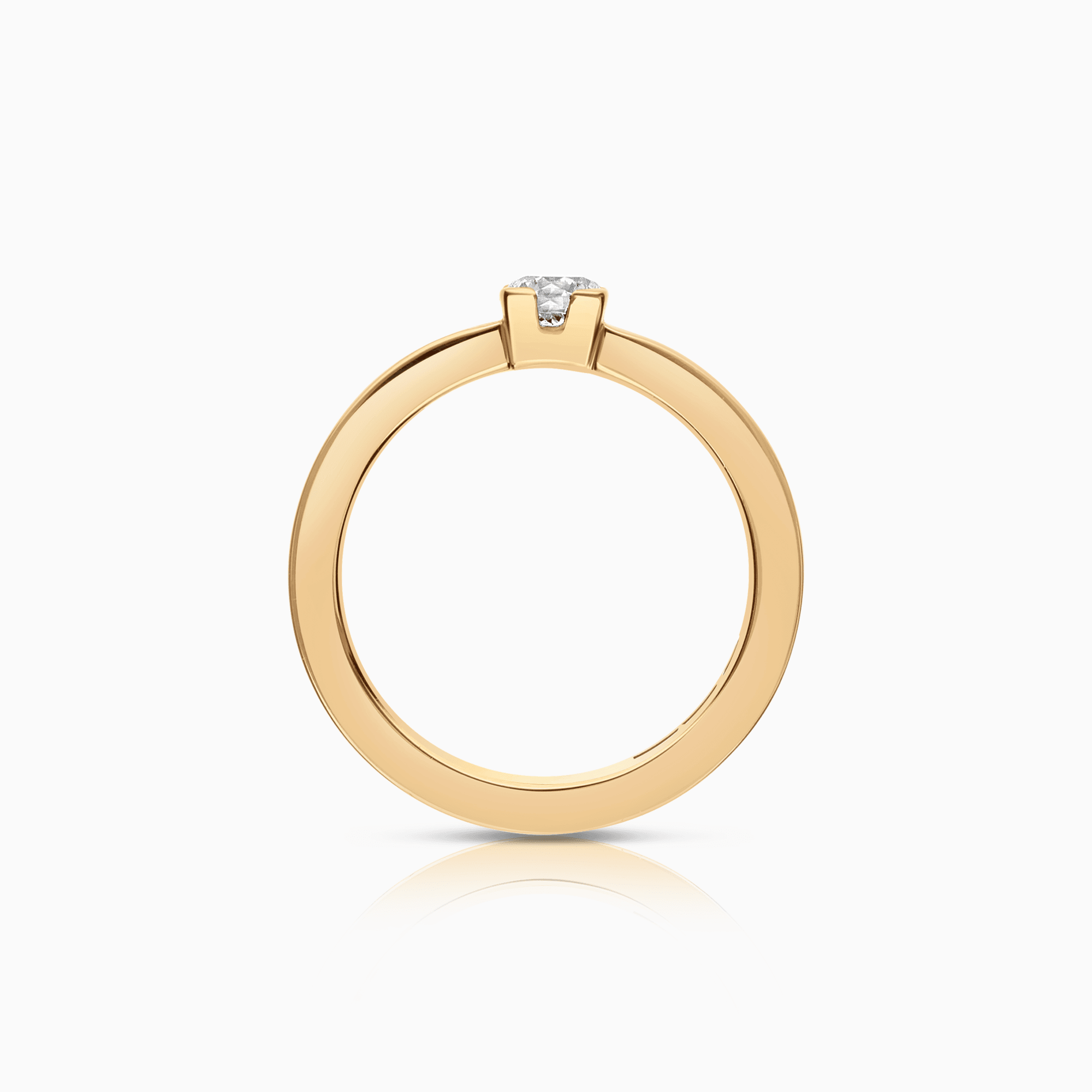 Solitaire ring 0.30ct 18K gold