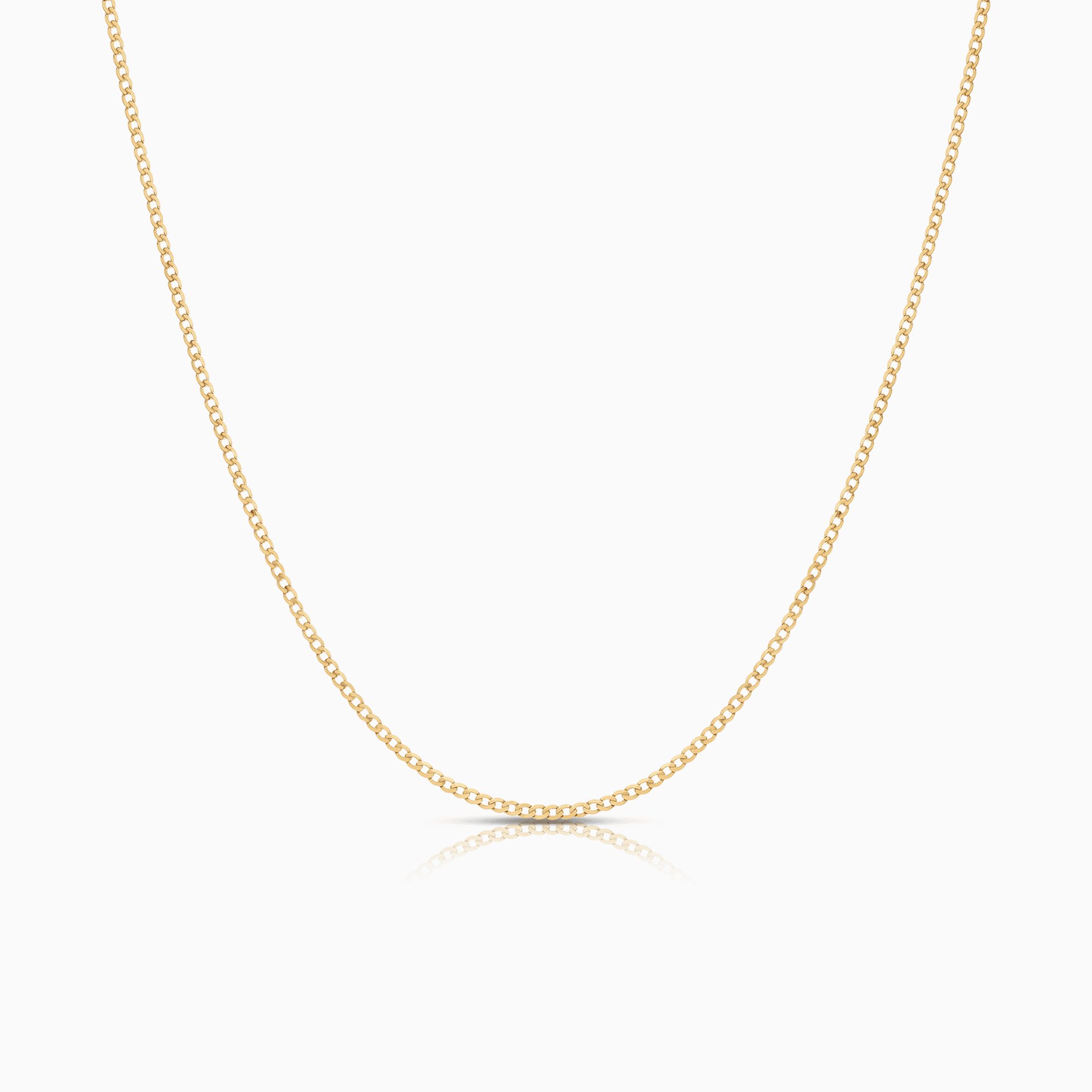 Curb chain 2.45g 18K gold
