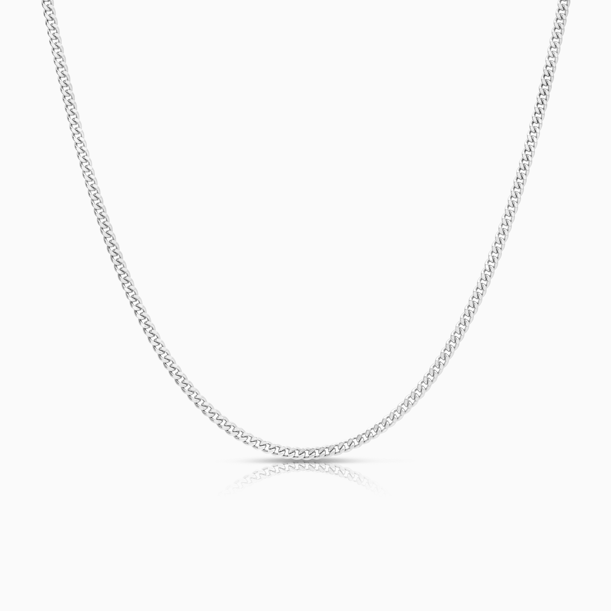 Curb chain 18.96g 18K white gold