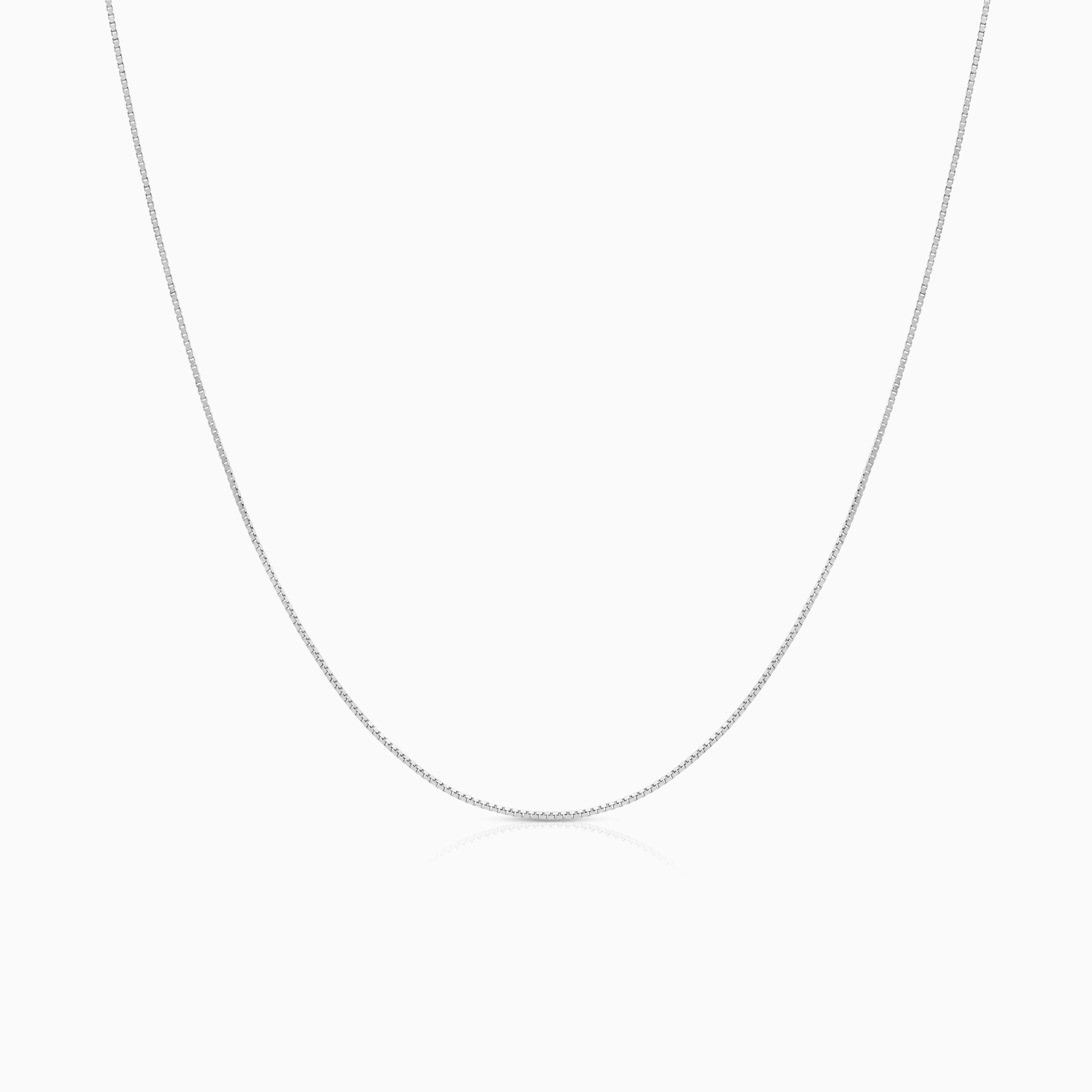 Venezialänk 40,5cm 18K vitguld