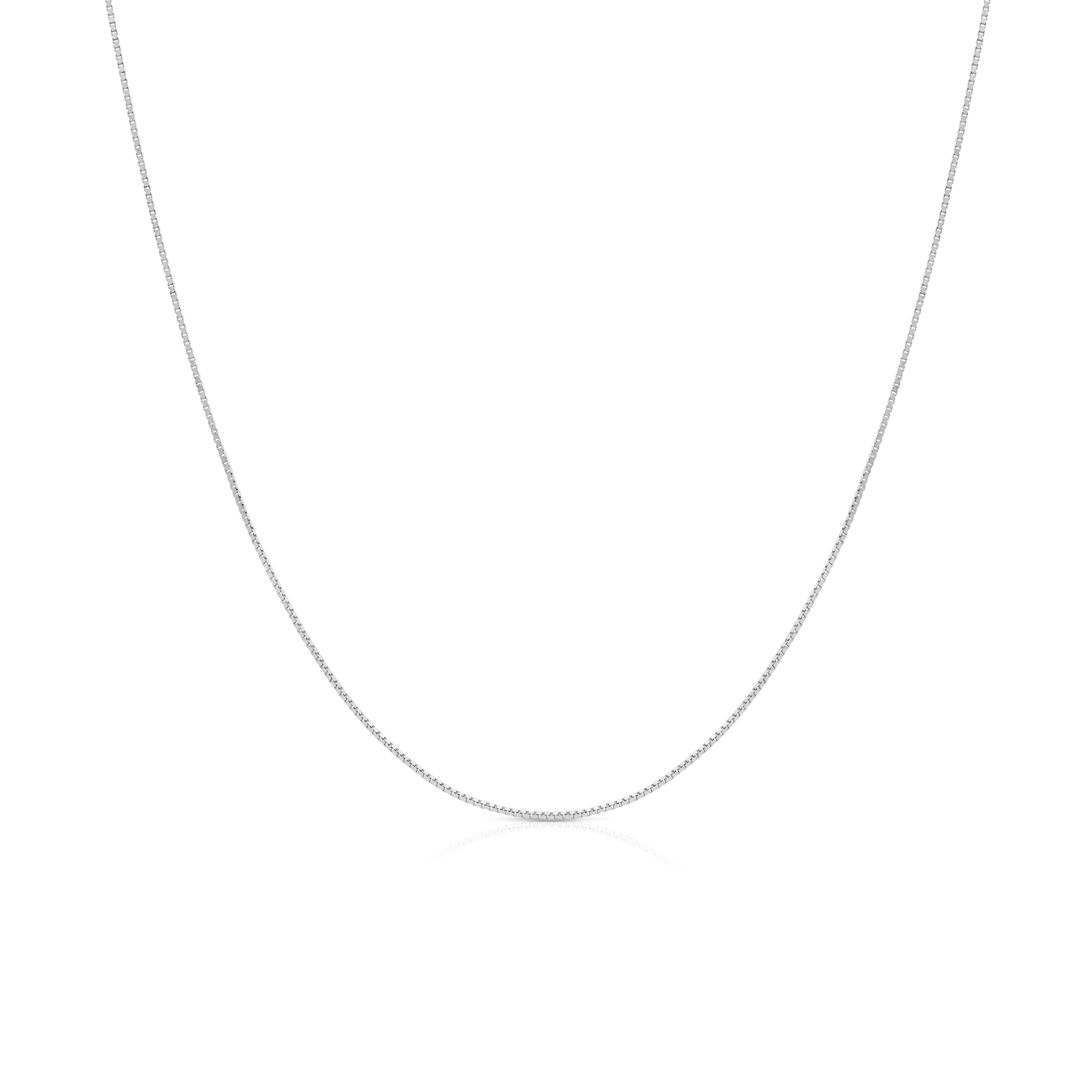 Venezialänk 40,5cm 18K vitguld