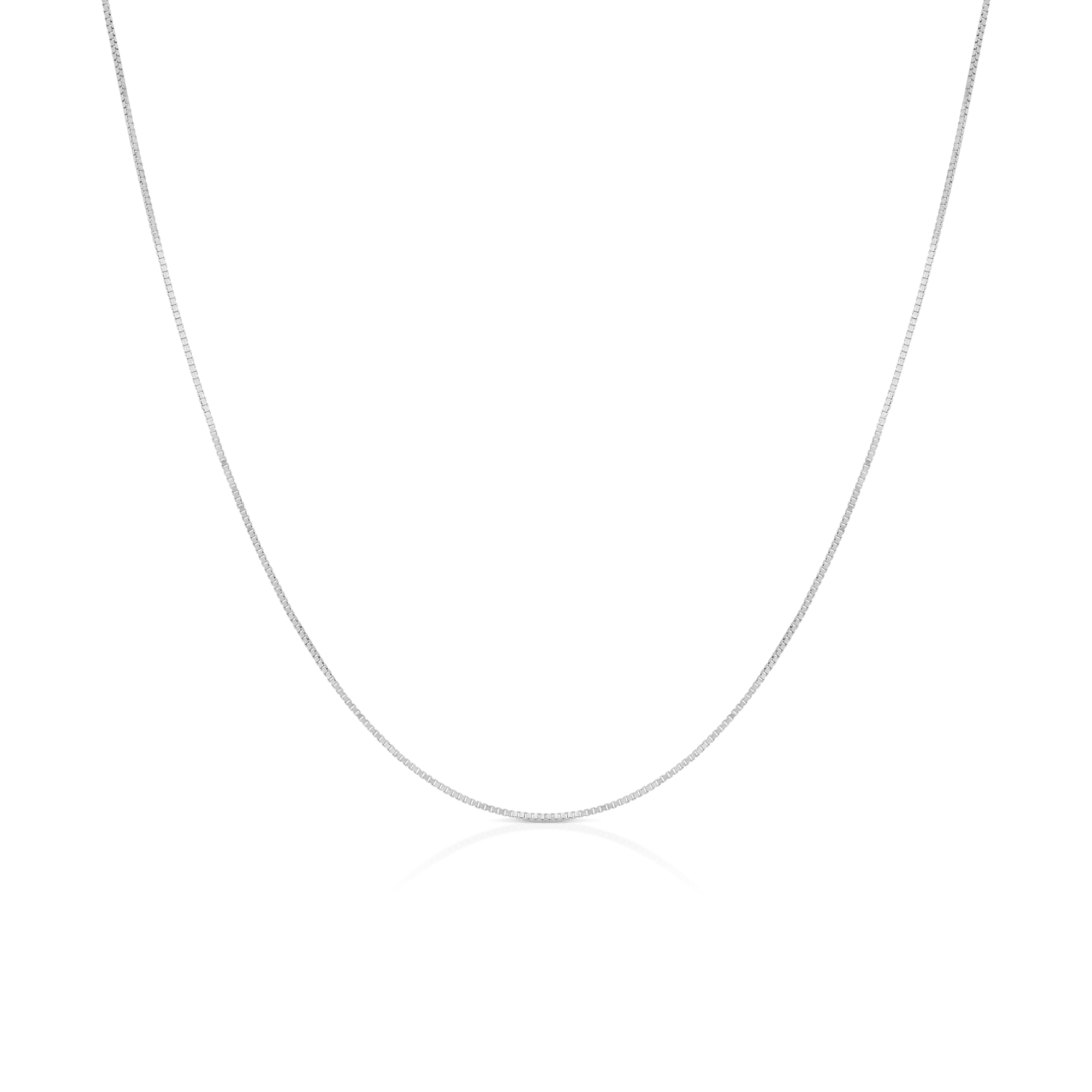 Venezialänk 45cm 18K vitguld