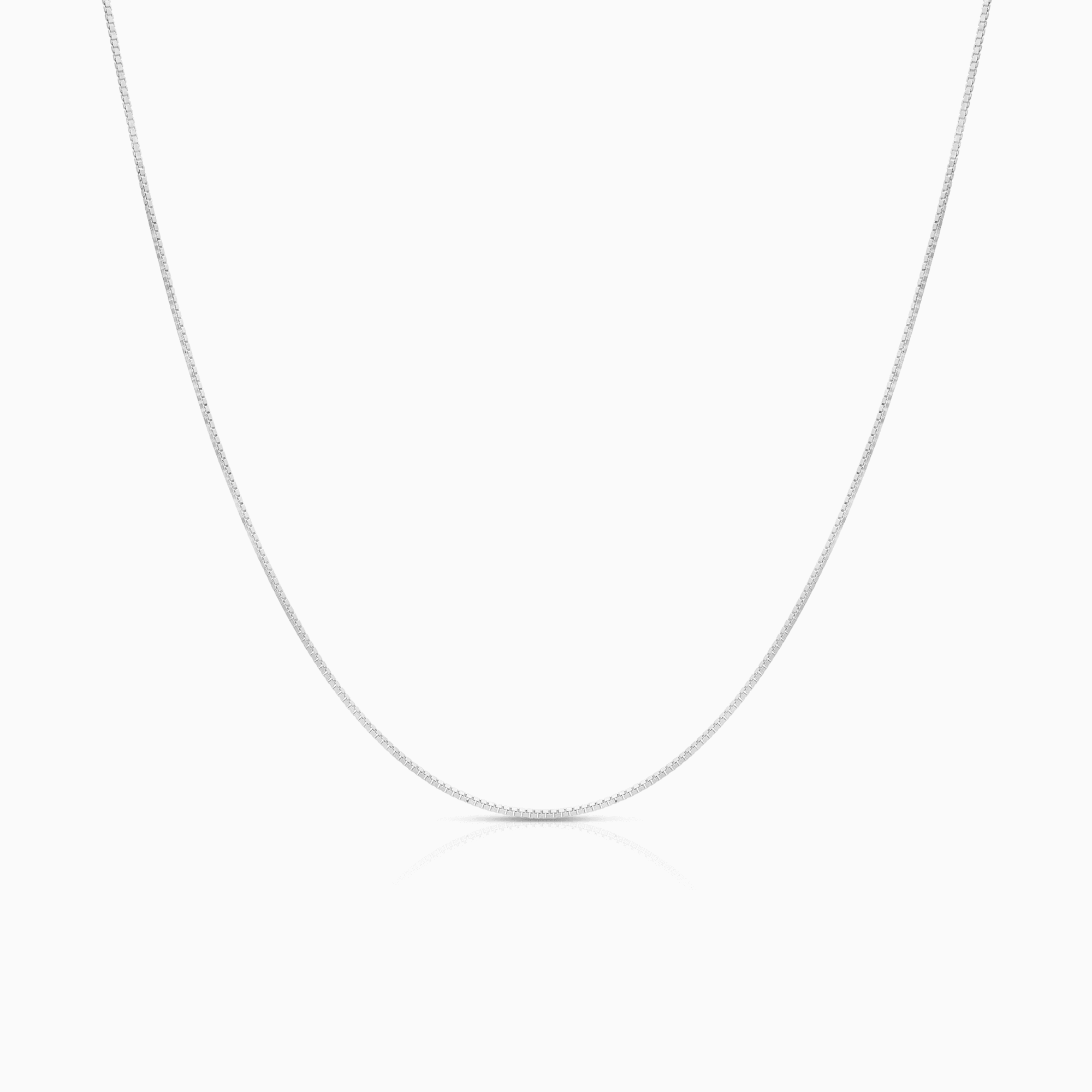 Venezia link 45cm 18K white gold